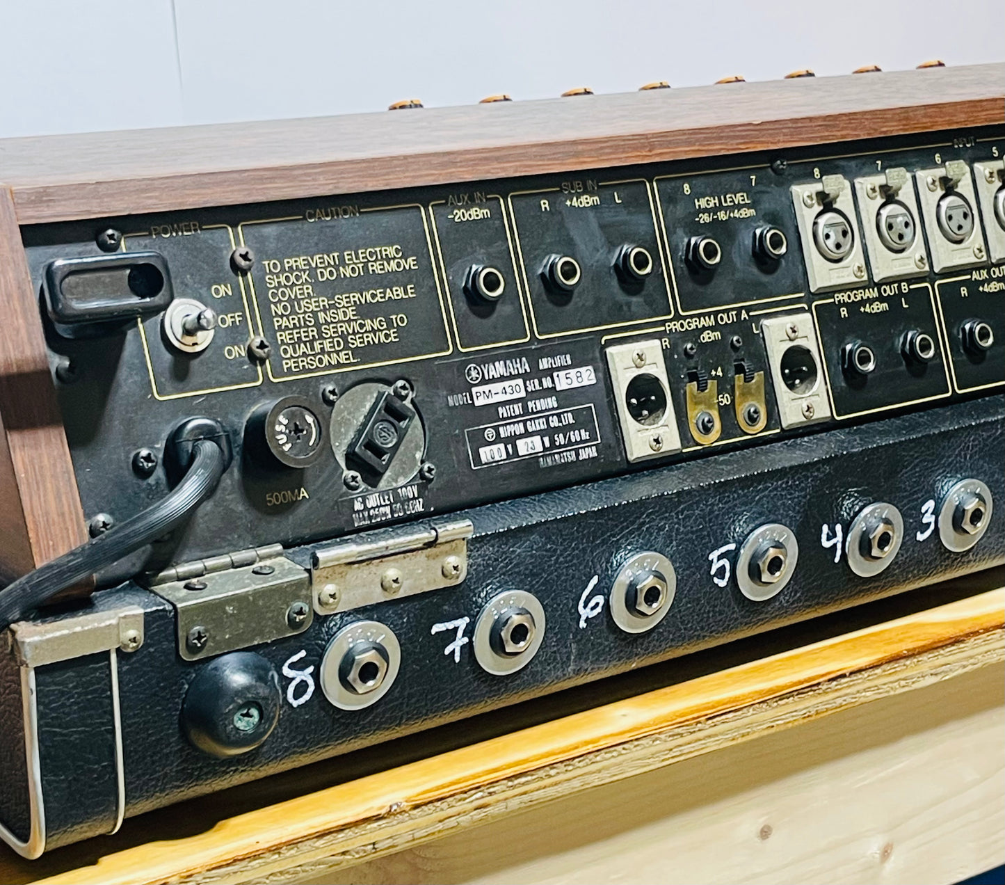 Yamaha PM-430 "Japa-Neve" fully recapped + Direct-Out Headbangers Mod! Tamura transformers 8-Channel Mixing Console 1970s