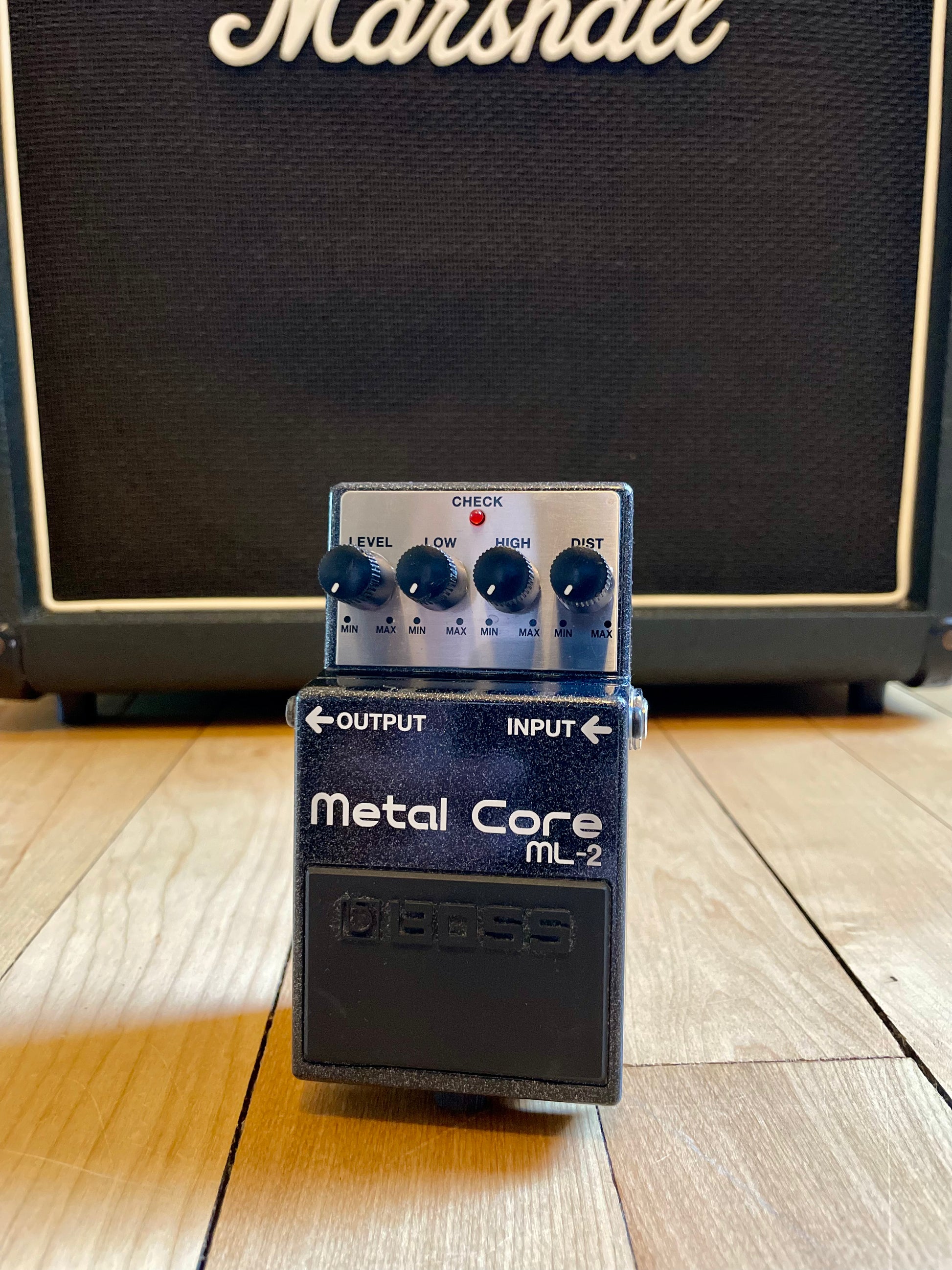 boss metalcore distortion pedal Boss ML-2 Metal Core – Herscheid and the Headbangers
