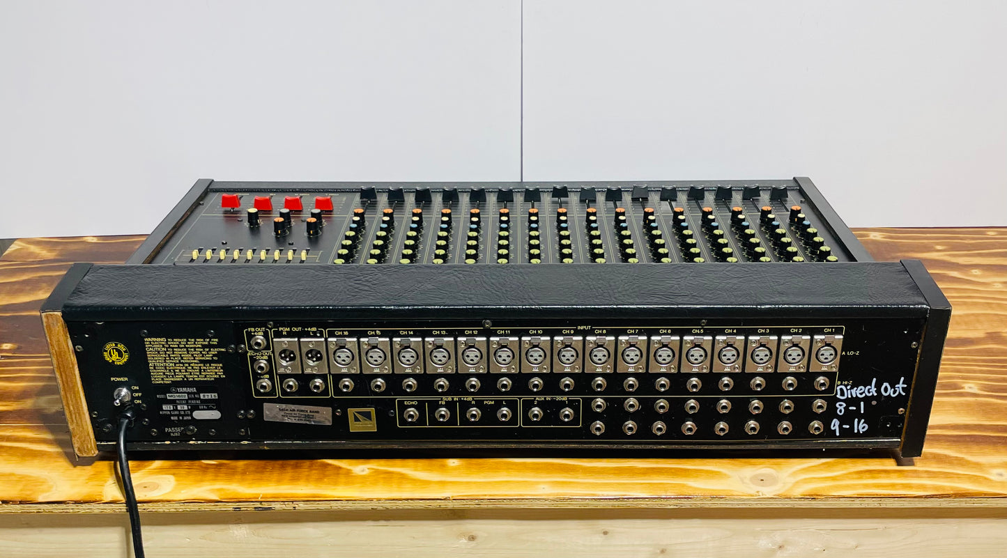 Yamaha MQ1602 "Japa-Neve" Mixer - Fully recapped + Direct-Outs - Small PM1000, Tamura transformers, fat Pres. 4 band EQ