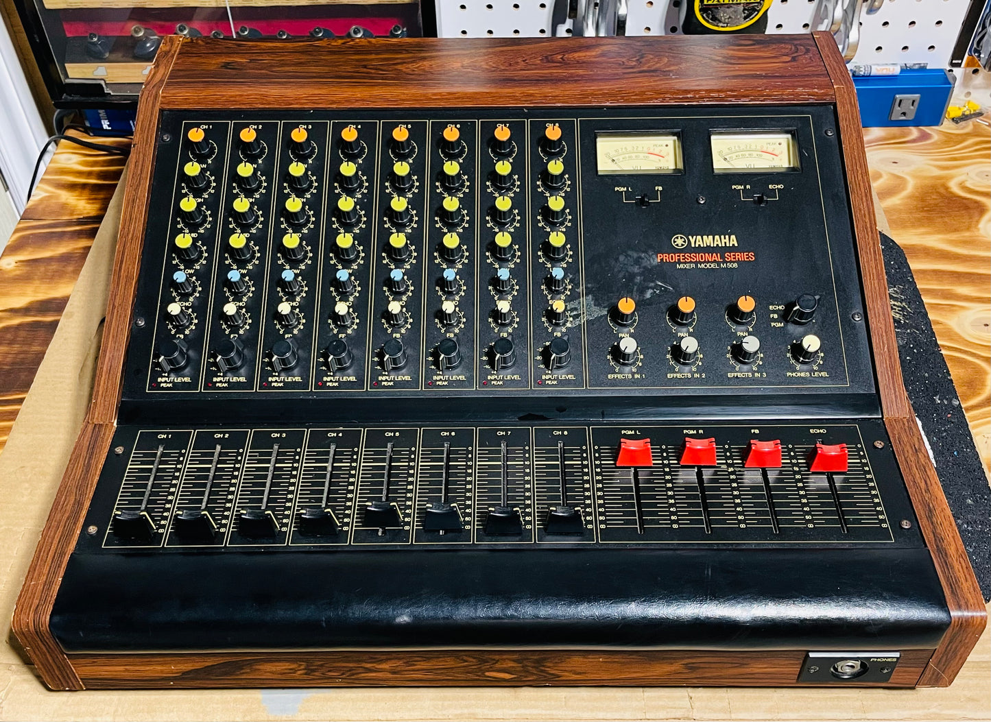 Yamaha M508 professional mixer - JapaNeve Direct Out Mod. by Headbangers - Tamura transformer, fully recapped and serviced