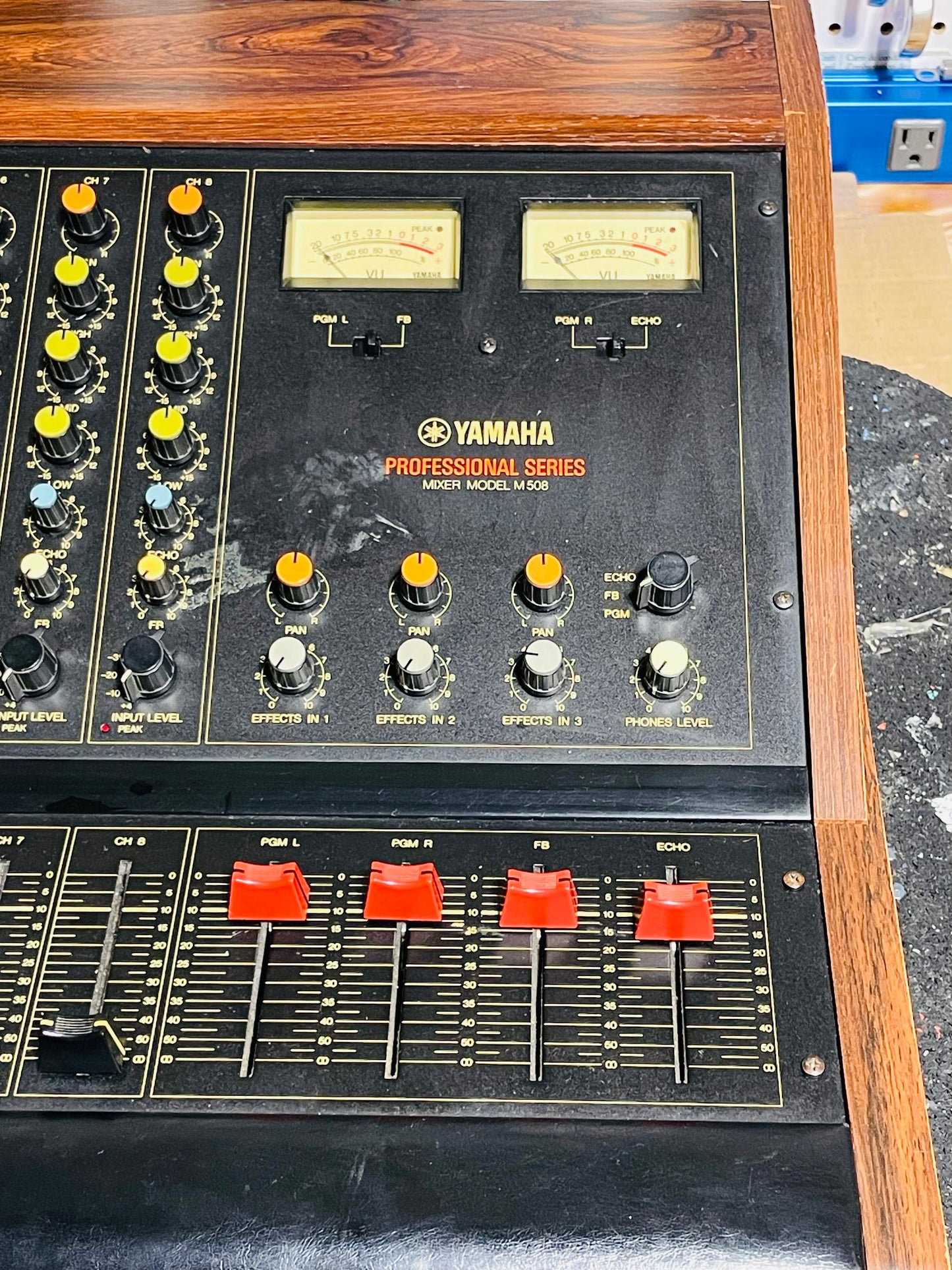 Yamaha M508 professional mixer - JapaNeve Direct Out Mod. by Headbangers - Tamura transformer, fully recapped and serviced