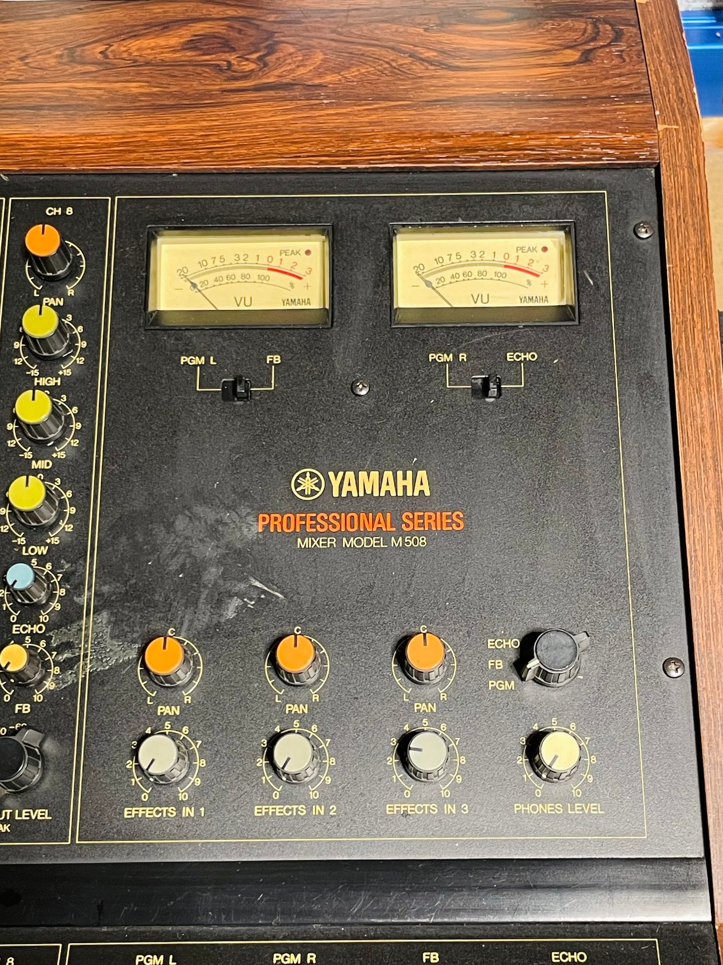 Yamaha M508 professional mixer - JapaNeve Direct Out Mod. by Headbangers - Tamura transformer, fully recapped and serviced