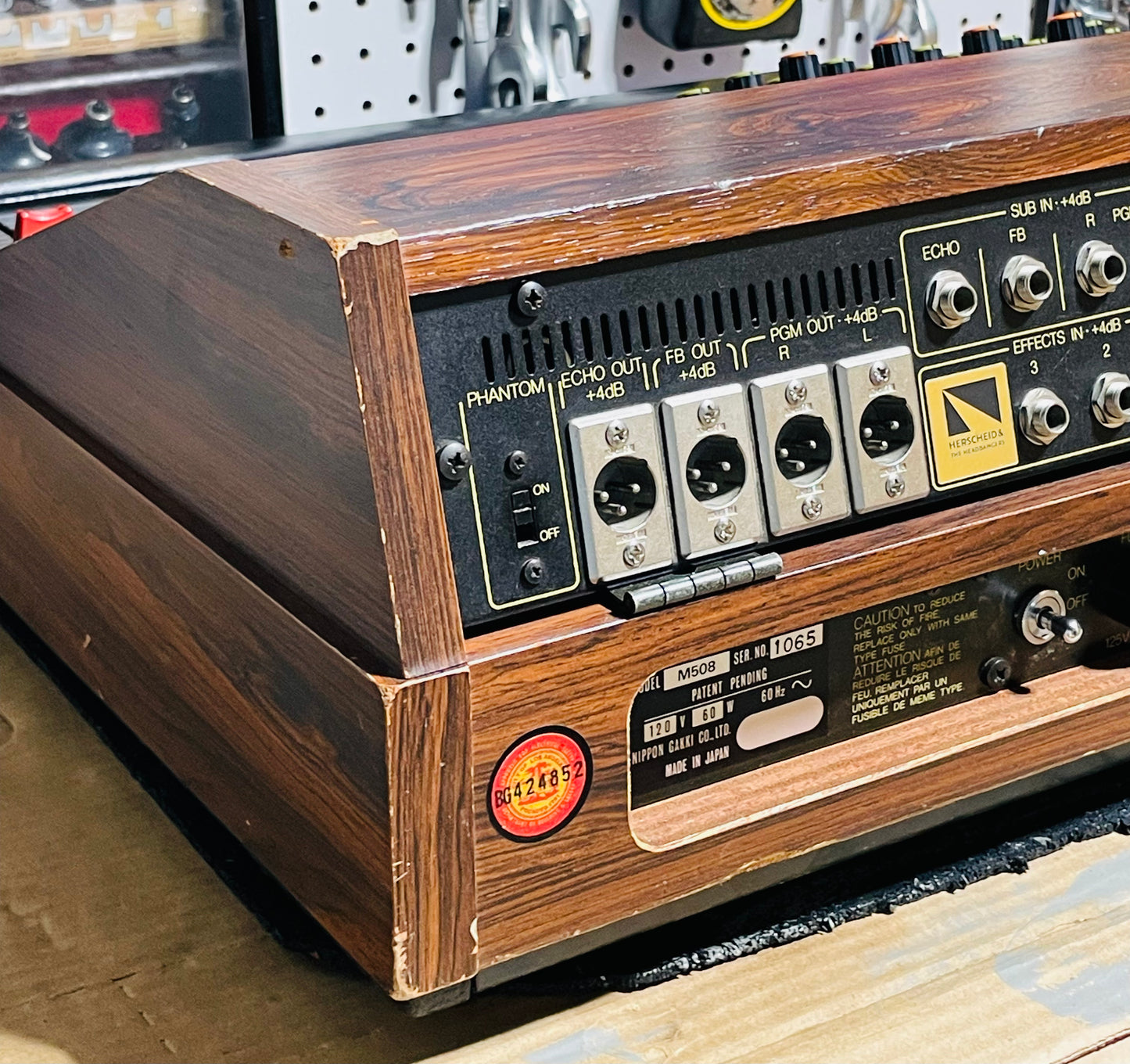 Yamaha M508 professional mixer - JapaNeve Direct Out Mod. by Headbangers - Tamura transformer, fully recapped and serviced