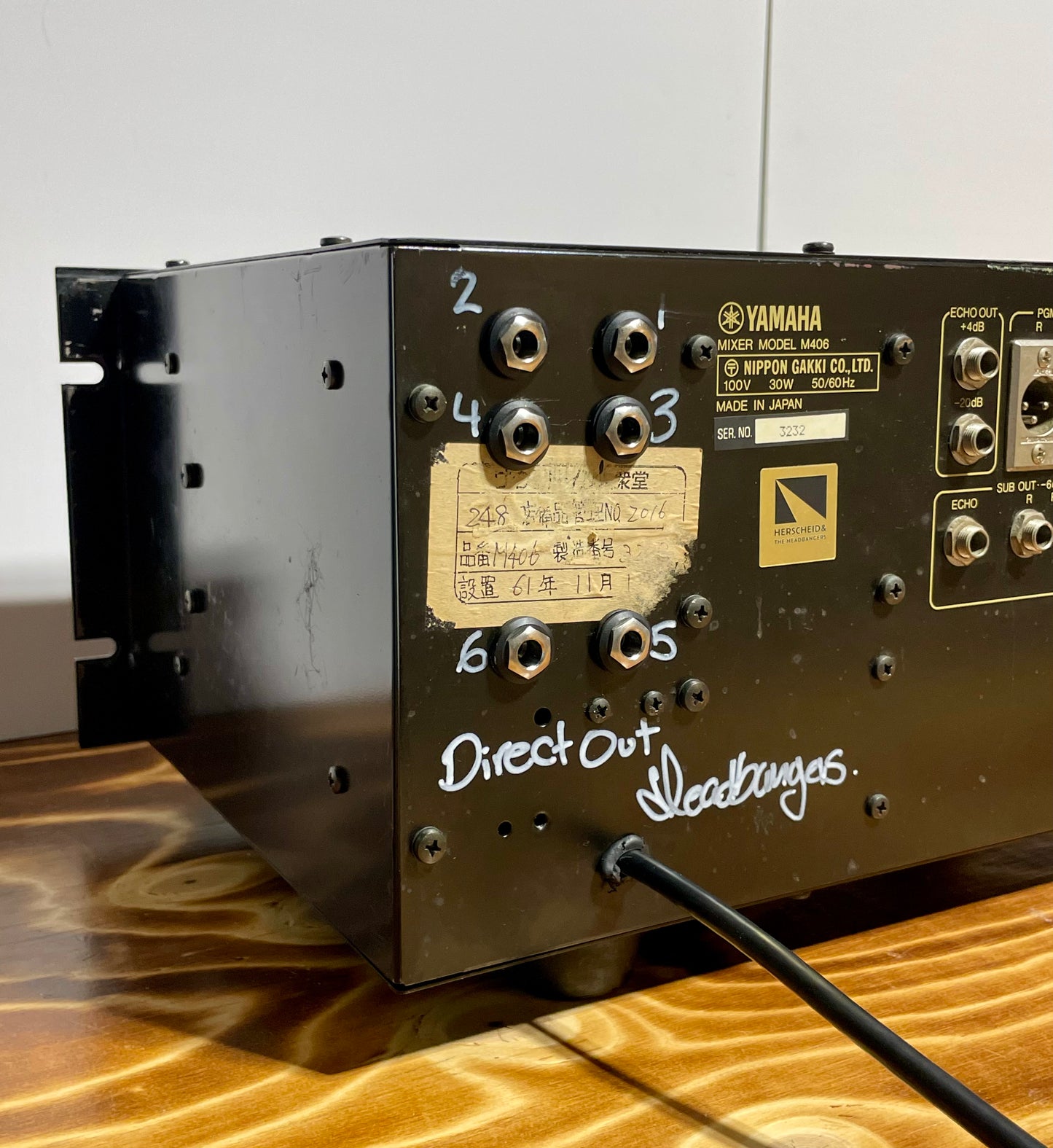 Yamaha M406 "JapaNeve" Direct Out Mod. Fully serviced + Recapped Headbangers