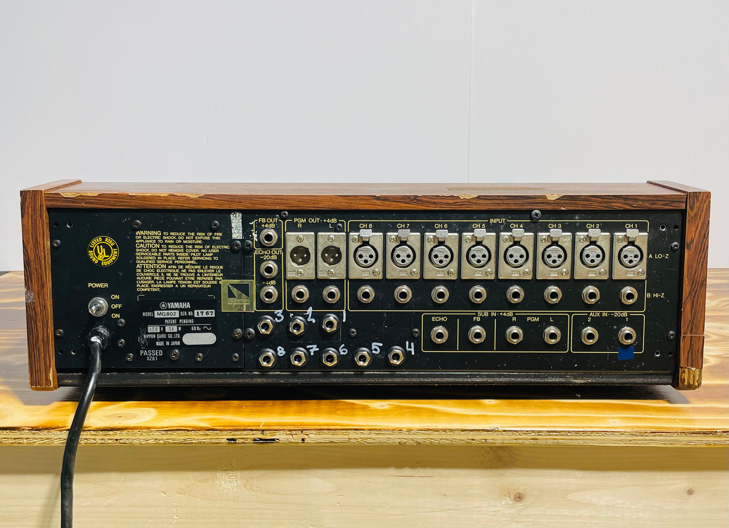 Yamaha MQ 802 - JapaNeve - Fully serviced + Direct out mod. by Headbangers