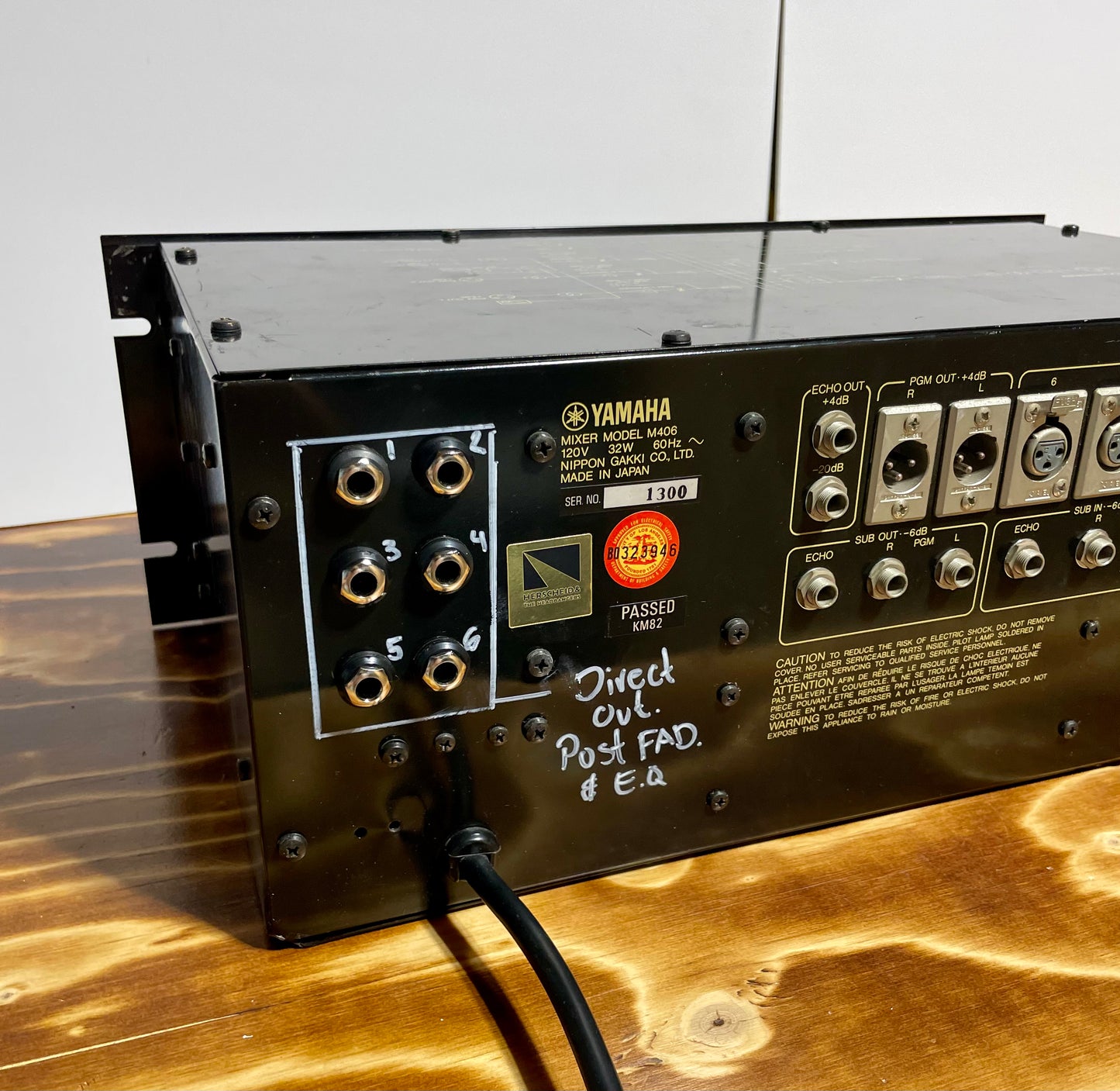 Yamaha M406 "JapaNeve" Direct Out Mod. Fully serviced + Recapped Headbangers