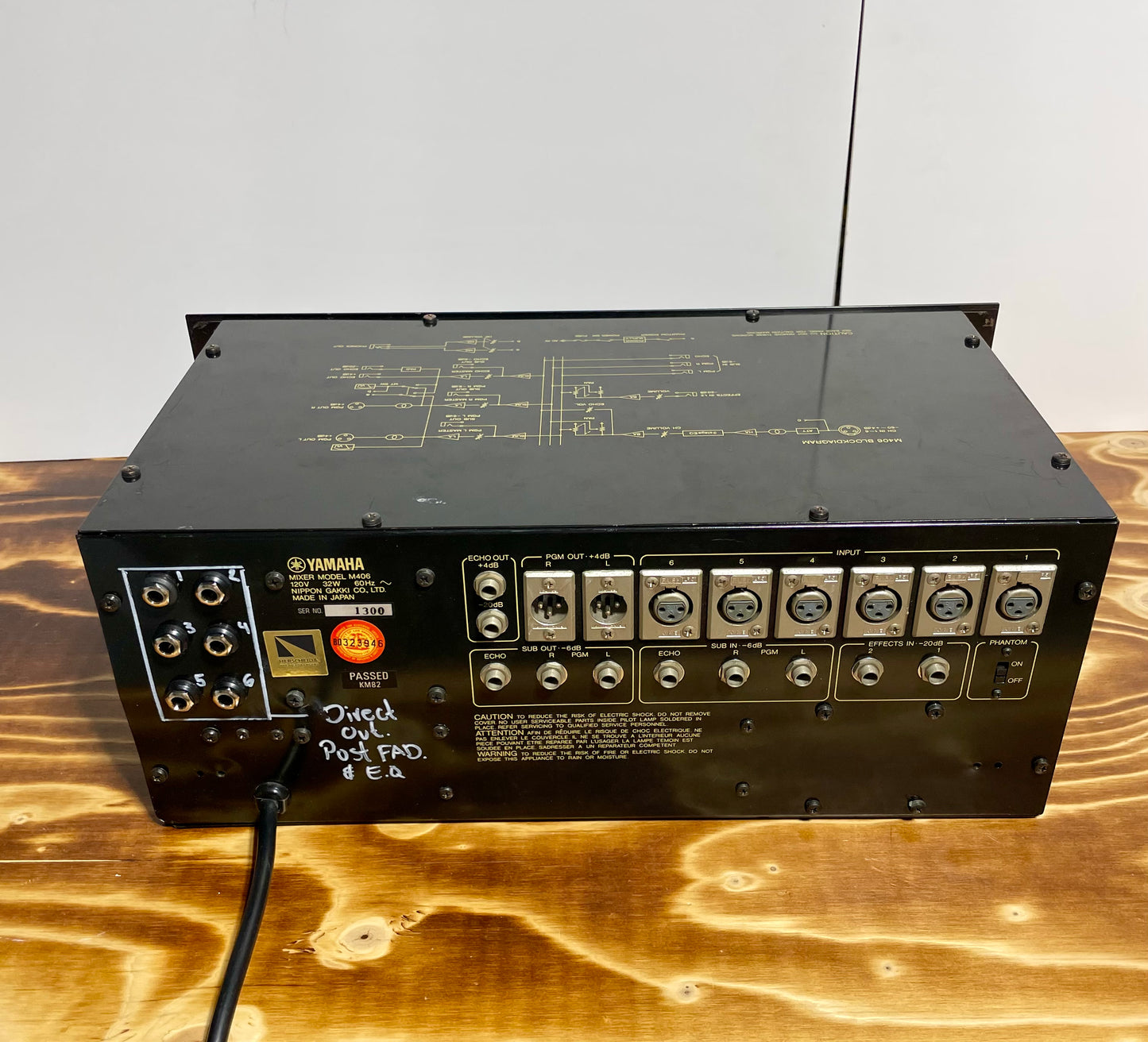 Yamaha M406 "JapaNeve" Direct Out Mod. Fully serviced + Recapped Headbangers