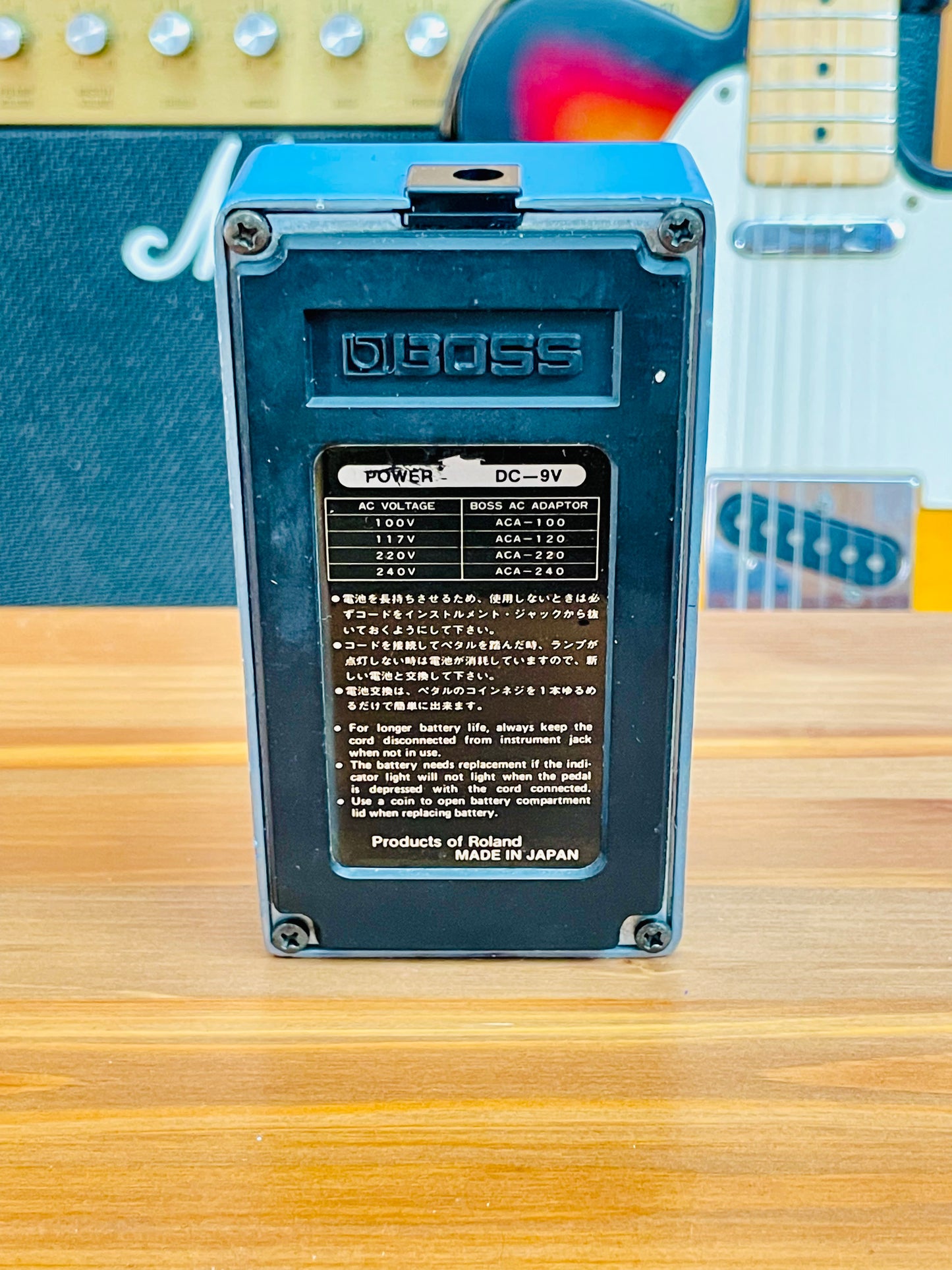 Boss CS-1 Compression Sustainer (Black Label) 1978 - 1982