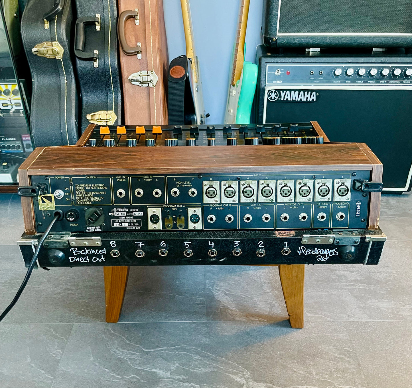 Yamaha PM-430 "Japa-Neve" fully recapped + Direct-Out Headbangers Mod! Tamura transformers 8-Channel Mixing Console 1970s