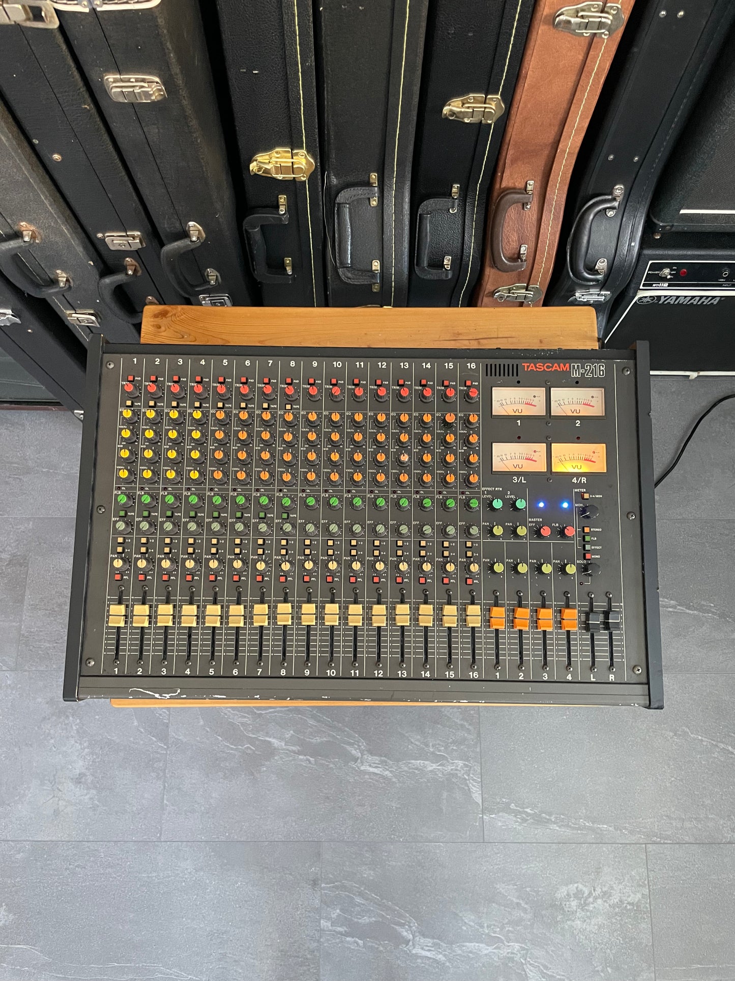 FREE SHIPPING - TASCAM M-216 Fully Recapped + Direct Out Mod by Headbangers