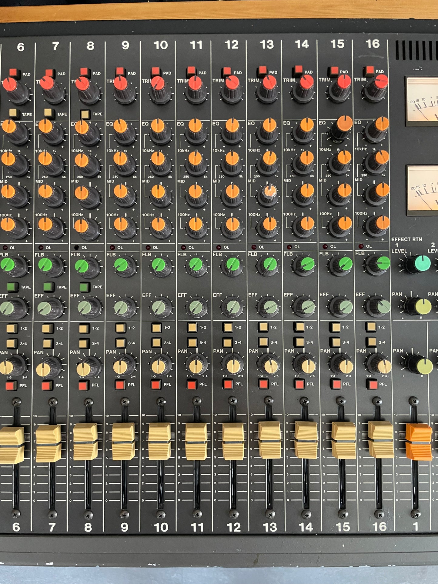 FREE SHIPPING - TASCAM M-216 Fully Recapped + Direct Out Mod by Headbangers