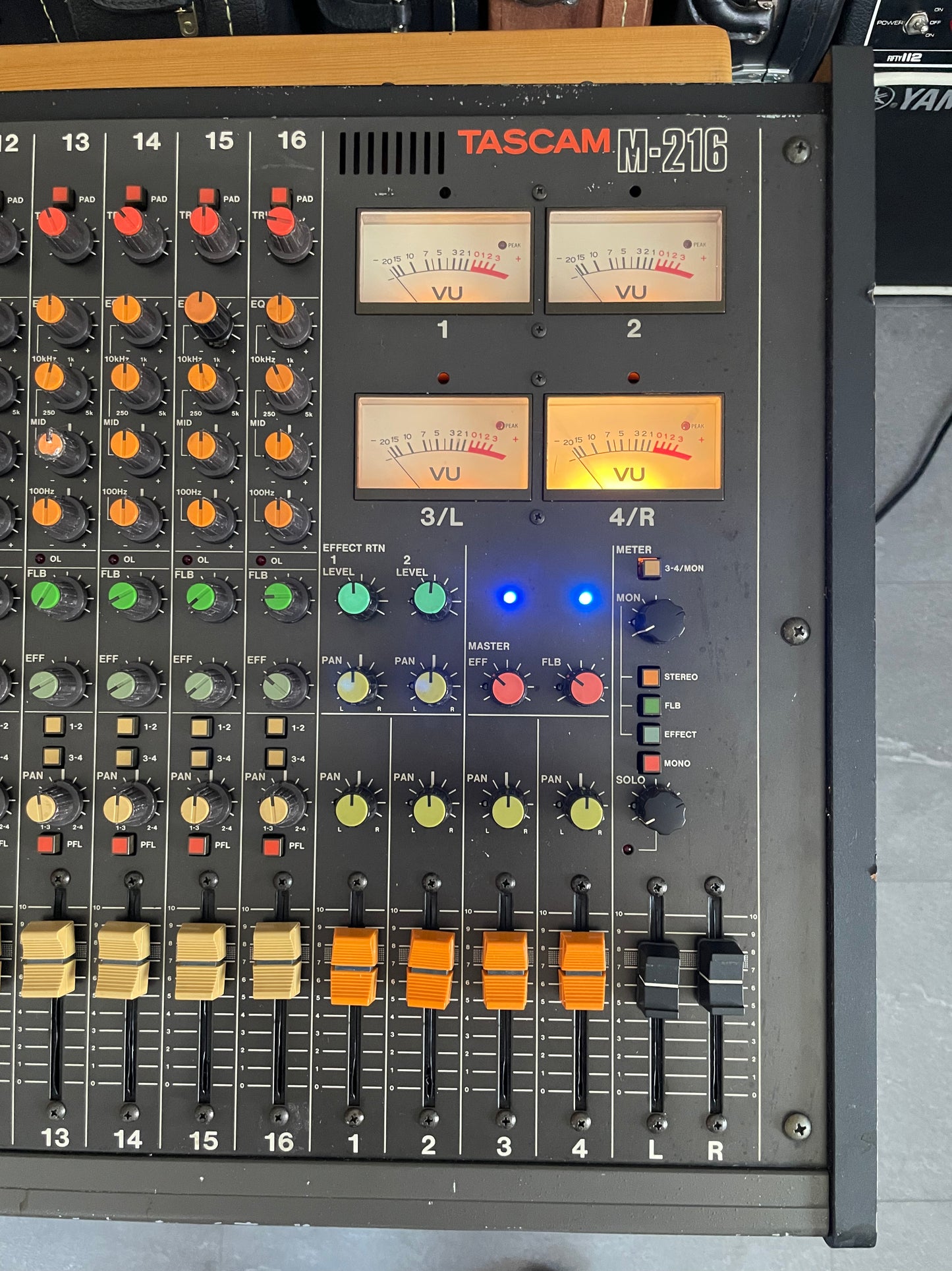 FREE SHIPPING - TASCAM M-216 Fully Recapped + Direct Out Mod by Headbangers