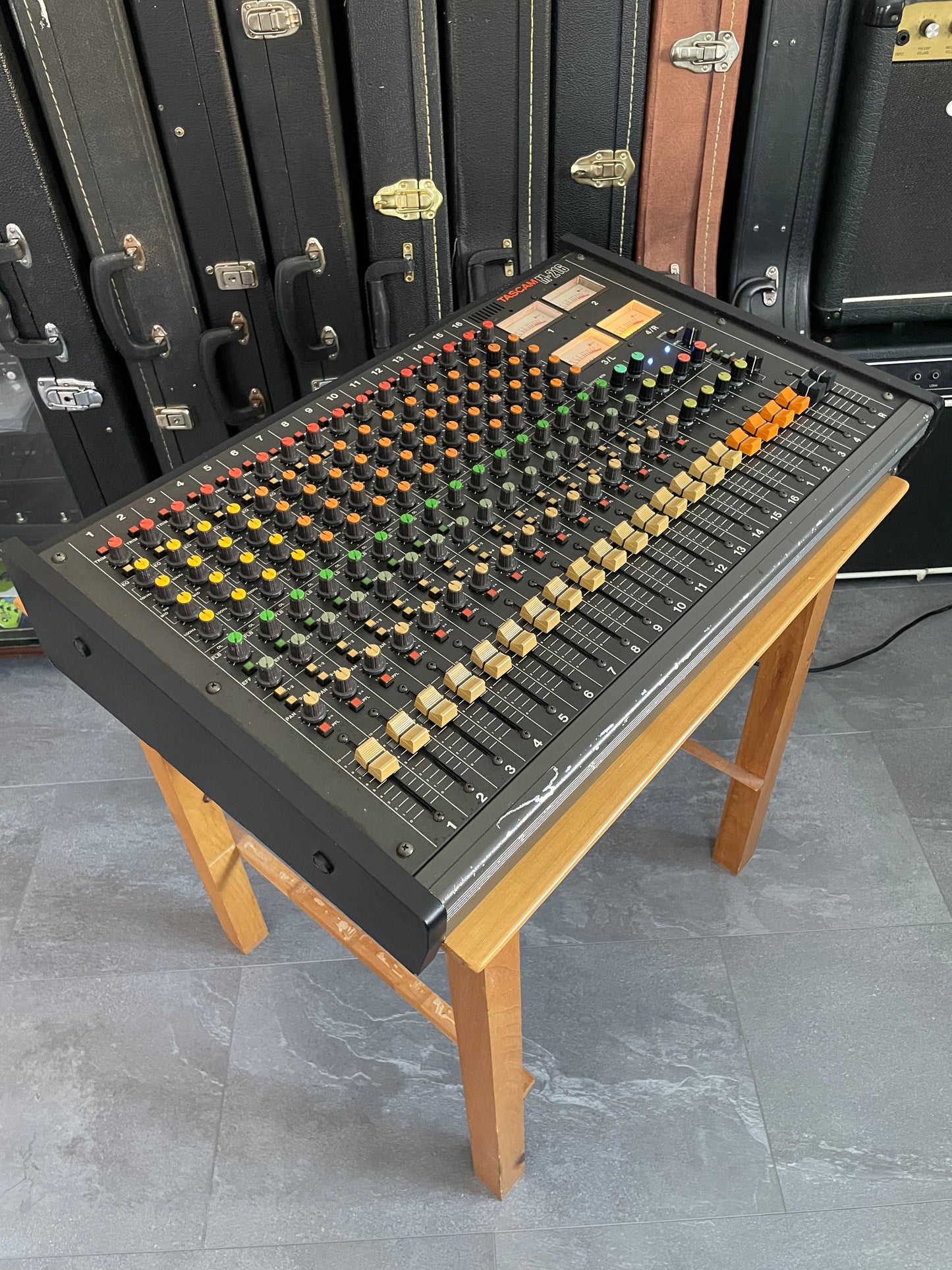 FREE SHIPPING - TASCAM M-216 Fully Recapped + Direct Out Mod by Headbangers