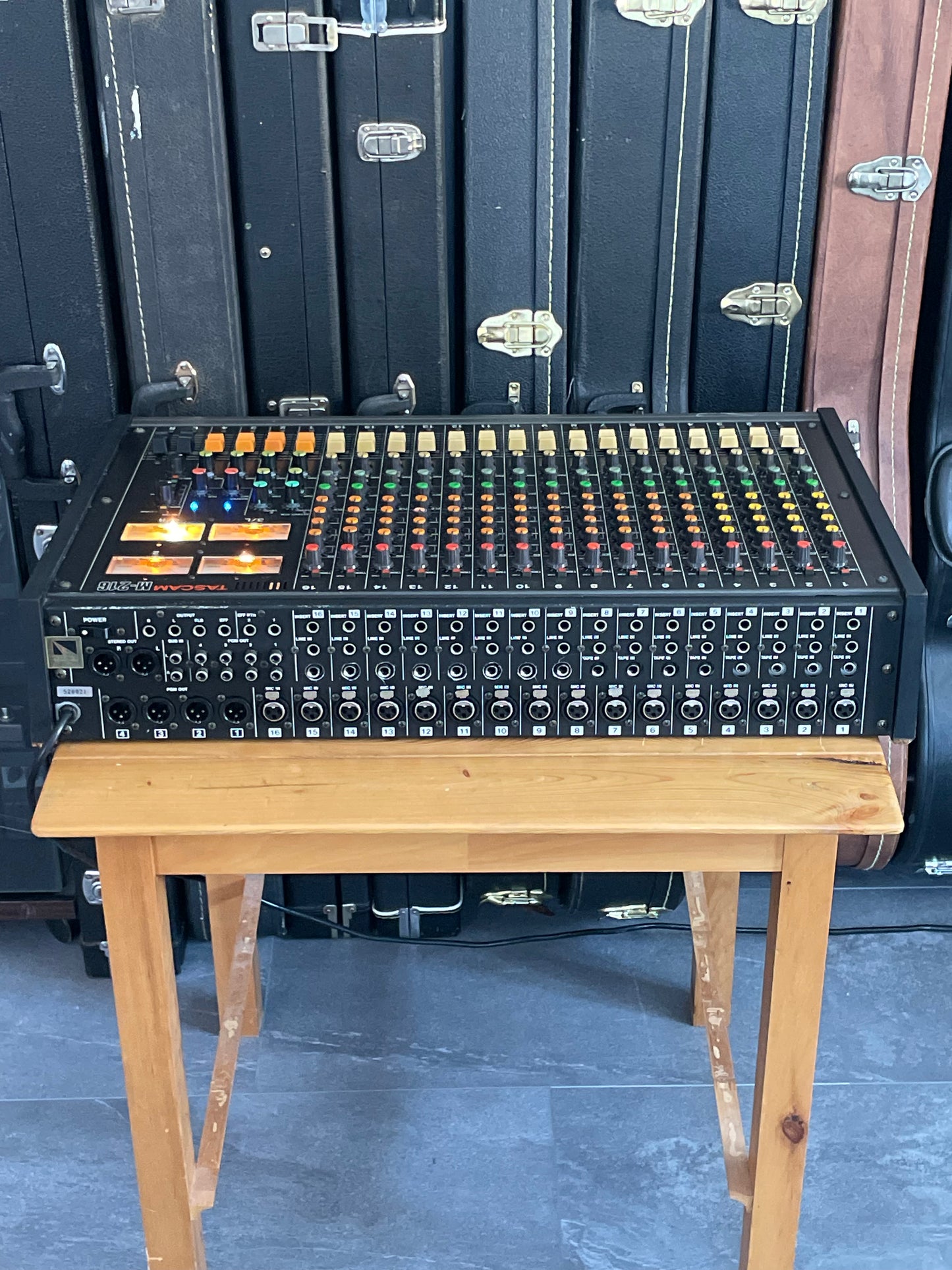 FREE SHIPPING - TASCAM M-216 Fully Recapped + Direct Out Mod by Headbangers