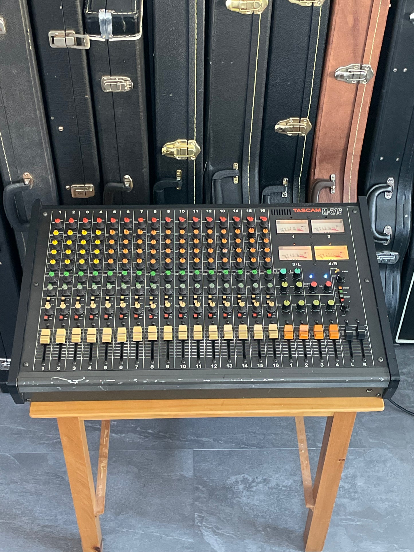 FREE SHIPPING - TASCAM M-216 Fully Recapped + Direct Out Mod by Headbangers