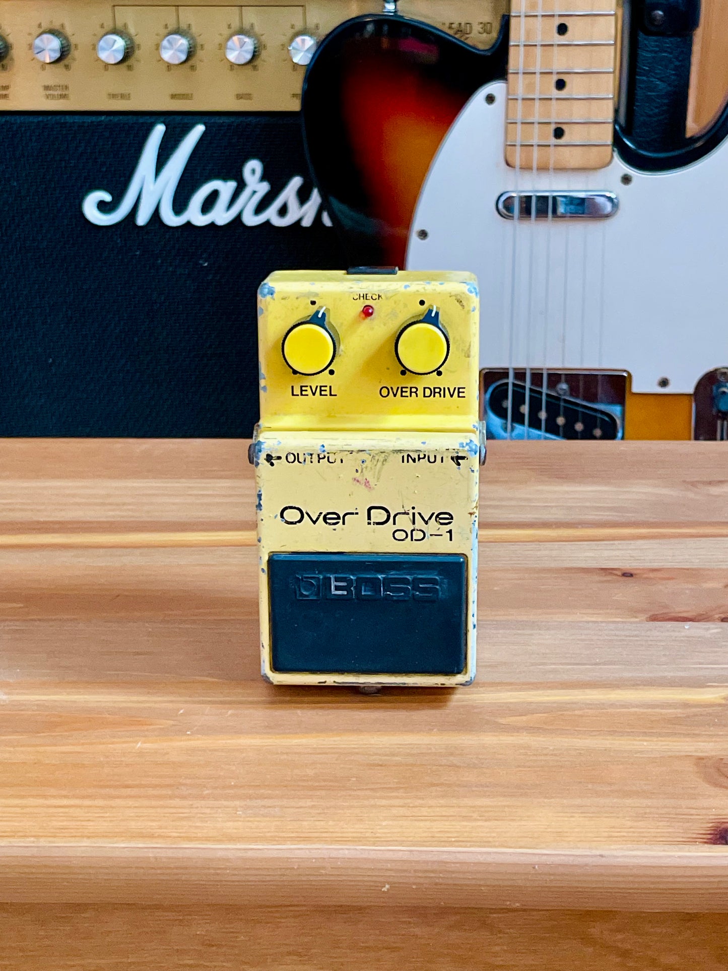 Boss OD-1 Over Drive (Black Label) 1977 - 1985