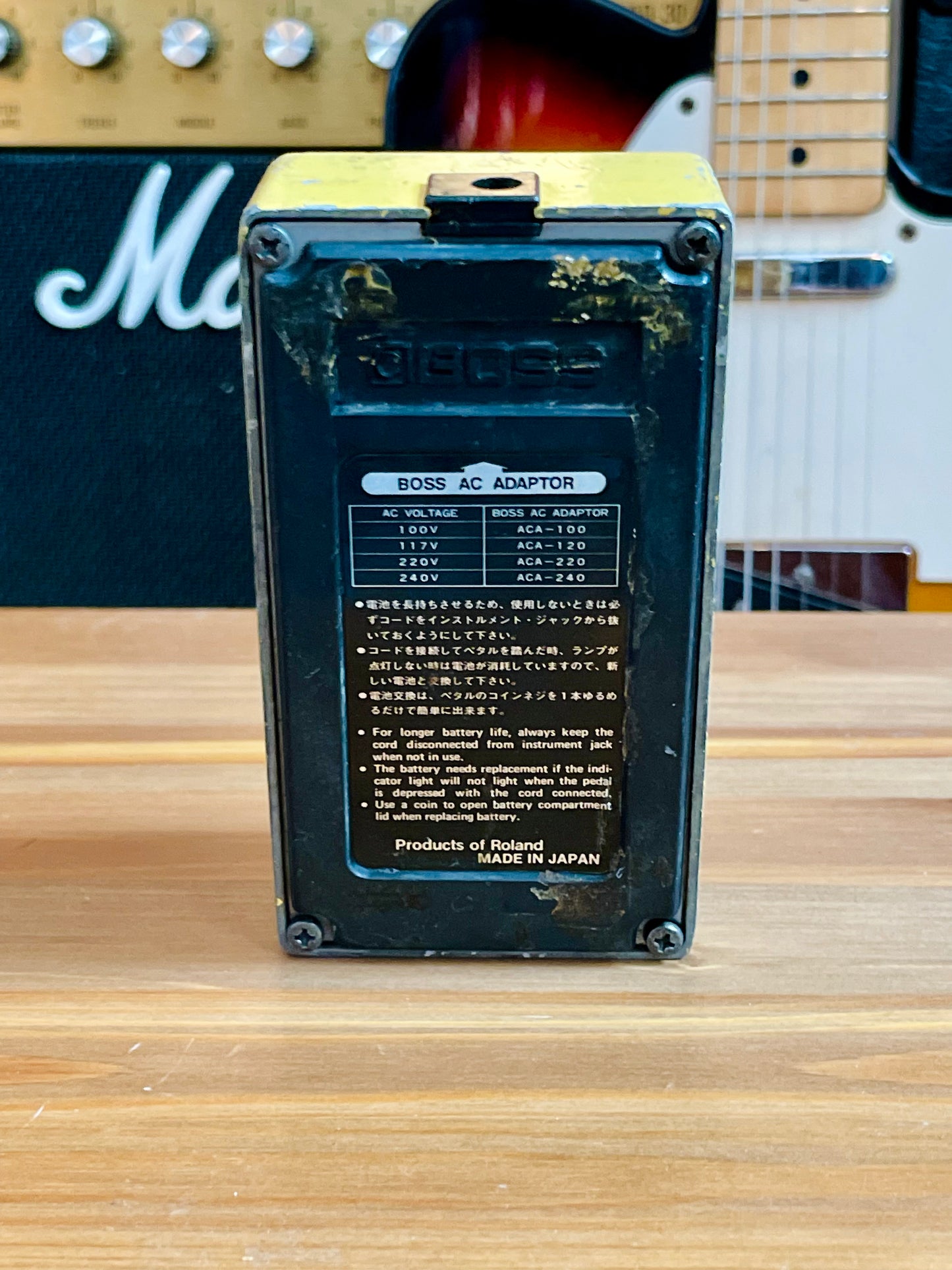 Boss OD-1 Over Drive (Black Label) 1977 - 1985