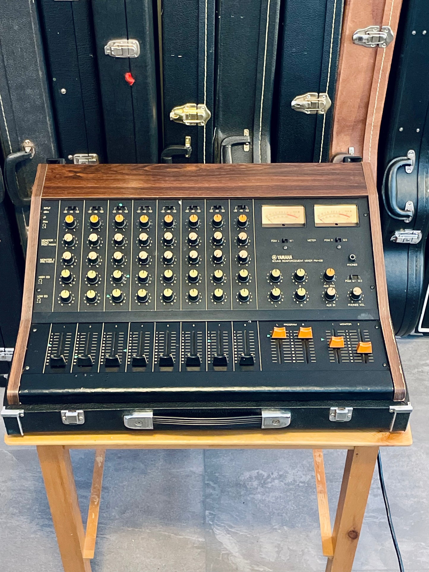 FREE SHIPPING - Yamaha PM-430 "Japa-Neve" fully recapped + Direct-Out Headbangers Mod! Tamura transformers 8-Channel Mixing Console 1970s