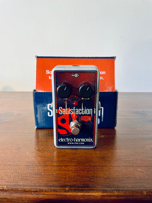 Electro-Harmonix Satisfaction Fuzz with box