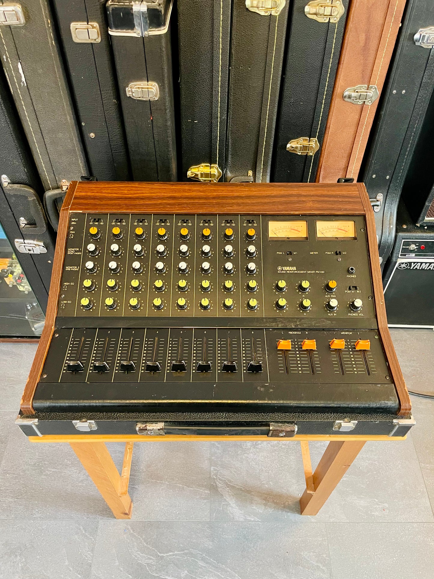 FREE SHIPPING - Yamaha PM-430 "Japa-Neve" fully recapped + Direct-Out Headbangers Mod! Tamura transformers 8-Channel Mixing Console 1970s