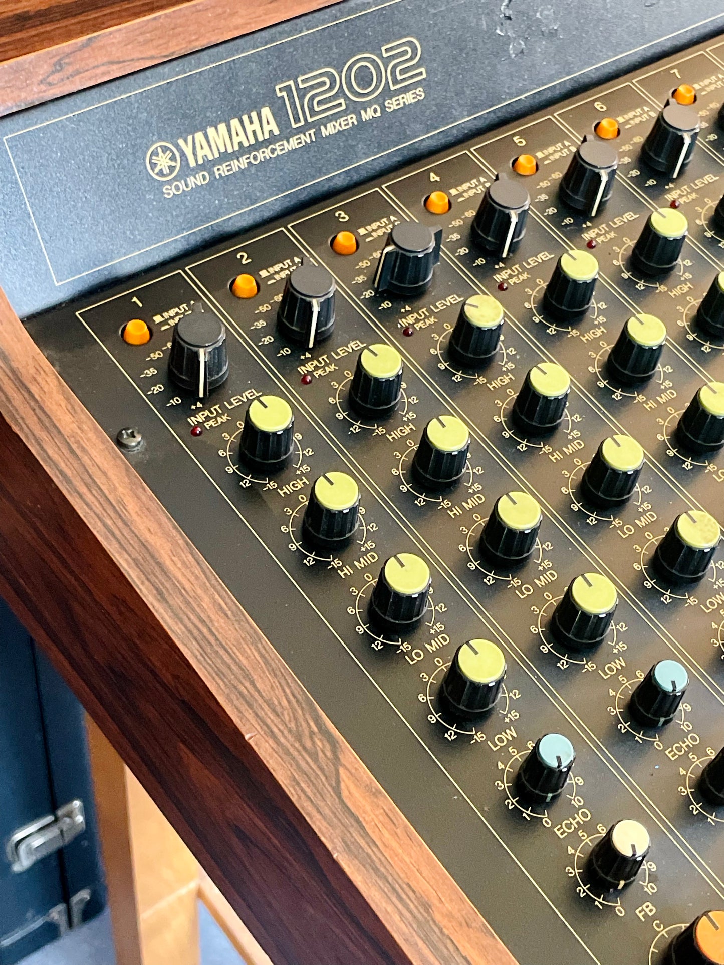 FREE SHIPPING - Yamaha MQ1202 "Japa-Neve", fully recapped + Direct-Out Headbangers Mod! Small PM1000, Tamura transformers, fat Pres. 4 band EQ