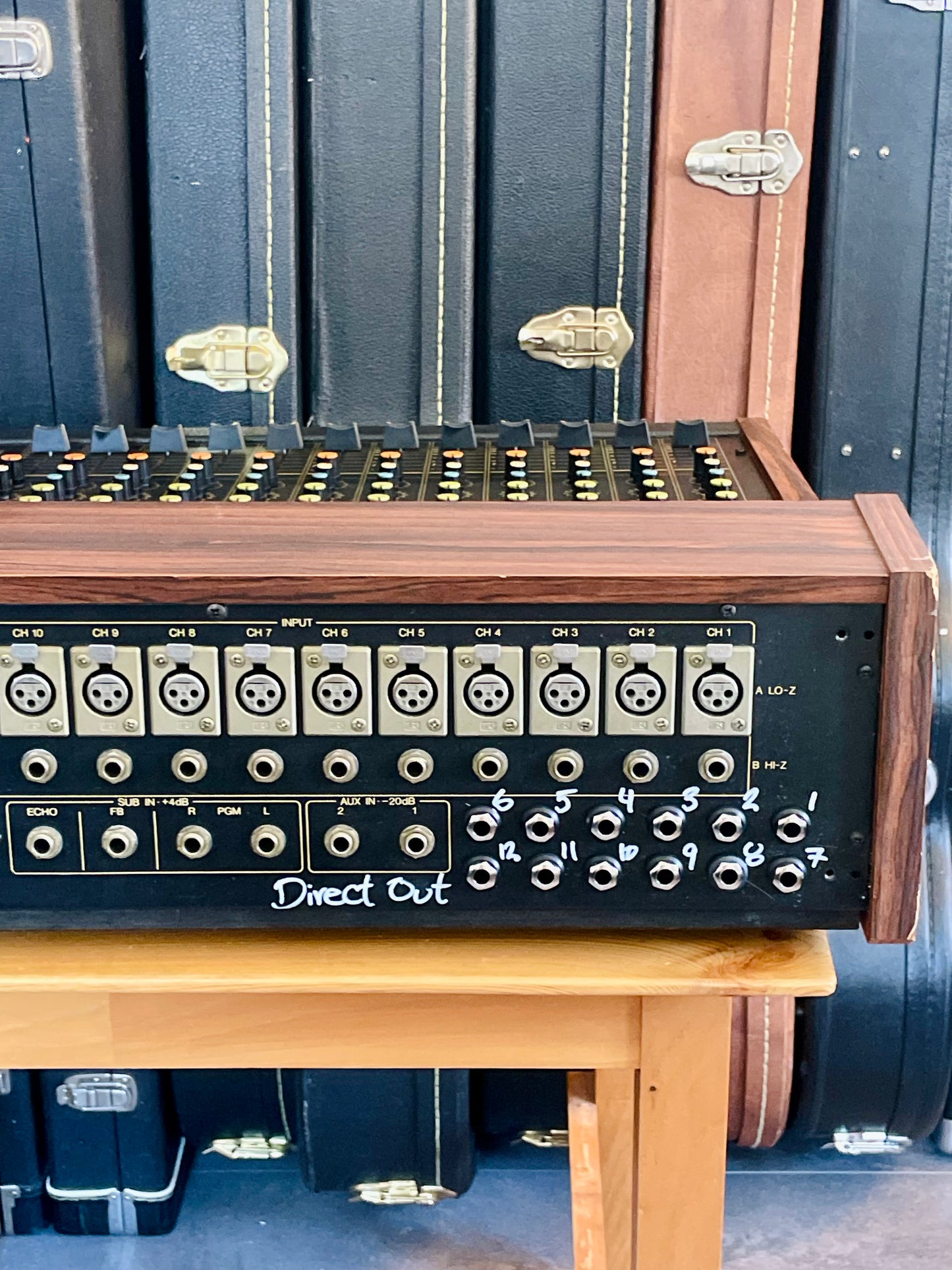 FREE SHIPPING - Yamaha MQ1202 "Japa-Neve", fully recapped + Direct-Out Headbangers Mod! Small PM1000, Tamura transformers, fat Pres. 4 band EQ