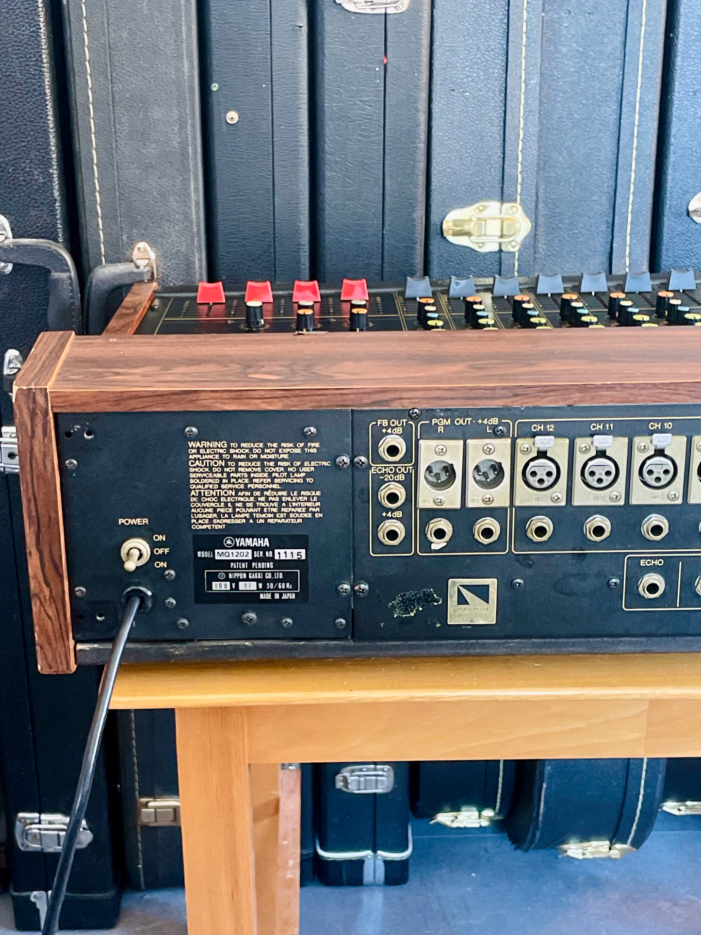 FREE SHIPPING - Yamaha MQ1202 "Japa-Neve", fully recapped + Direct-Out Headbangers Mod! Small PM1000, Tamura transformers, fat Pres. 4 band EQ