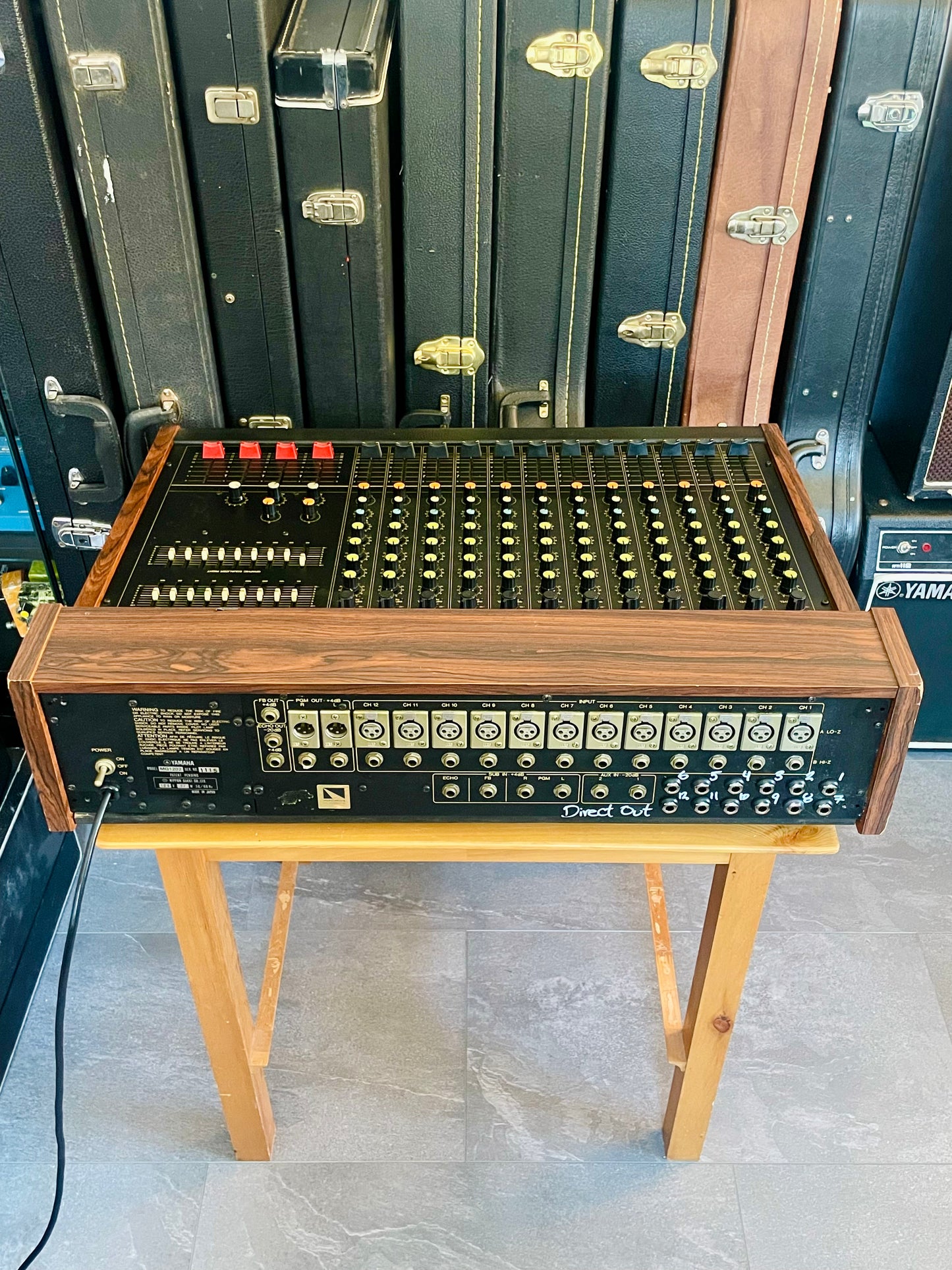 FREE SHIPPING - Yamaha MQ1202 "Japa-Neve", fully recapped + Direct-Out Headbangers Mod! Small PM1000, Tamura transformers, fat Pres. 4 band EQ