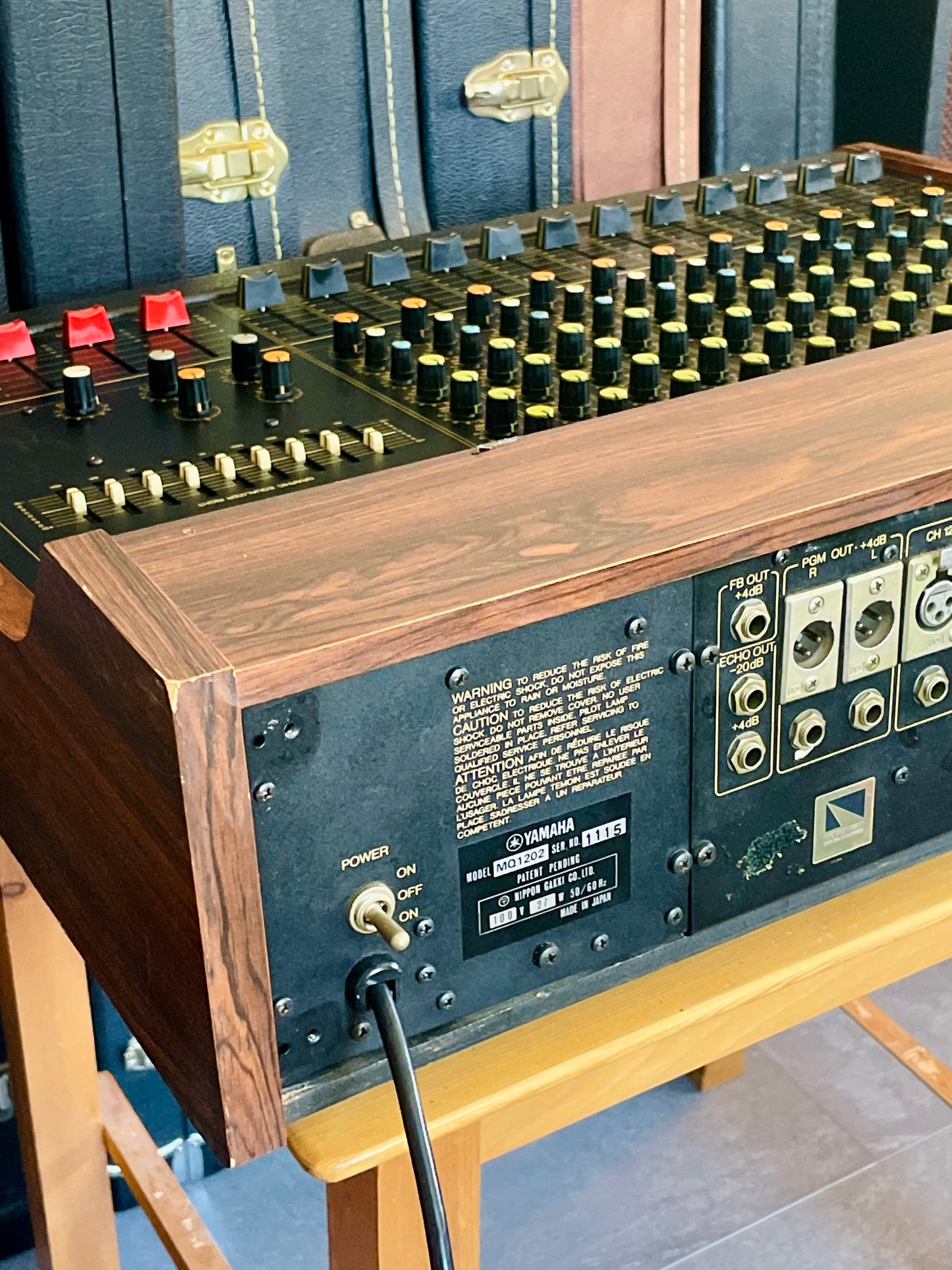 FREE SHIPPING - Yamaha MQ1202 "Japa-Neve", fully recapped + Direct-Out Headbangers Mod! Small PM1000, Tamura transformers, fat Pres. 4 band EQ