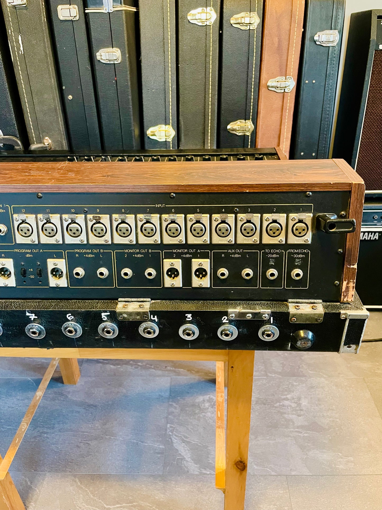 Yamaha PM-700 "Japa-Neve" fully recapped + Direct-Out Headbangers Tamura transformers 12-Channel Mixing Console 1970s