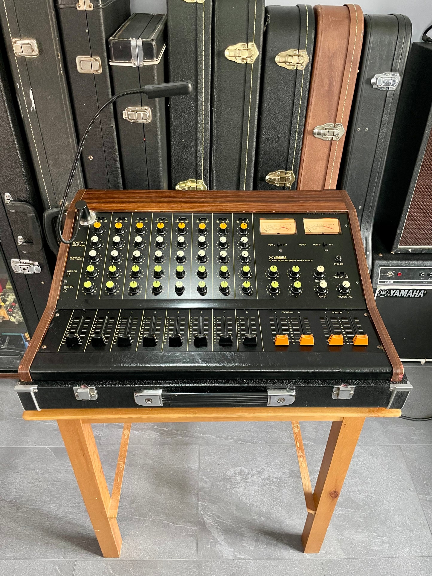 FREE SHIPPING - Yamaha PM-430 "Japa-Neve" fully recapped + Direct-Out Headbangers Mod! Tamura transformers 8-Channel Mixing Console 1970s
