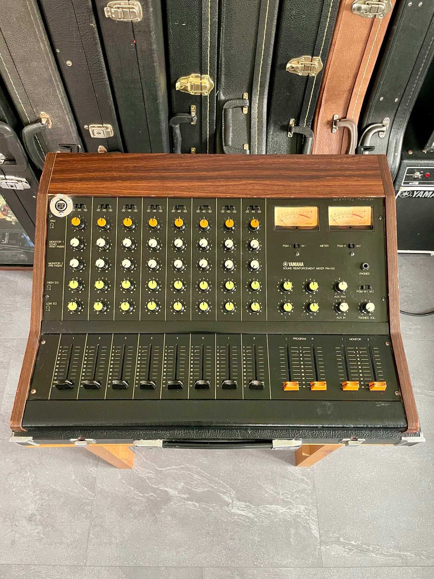 FREE SHIPPING - Yamaha PM-430 "Japa-Neve" fully recapped + Direct-Out Headbangers Mod! Tamura transformers 8-Channel Mixing Console 1970s