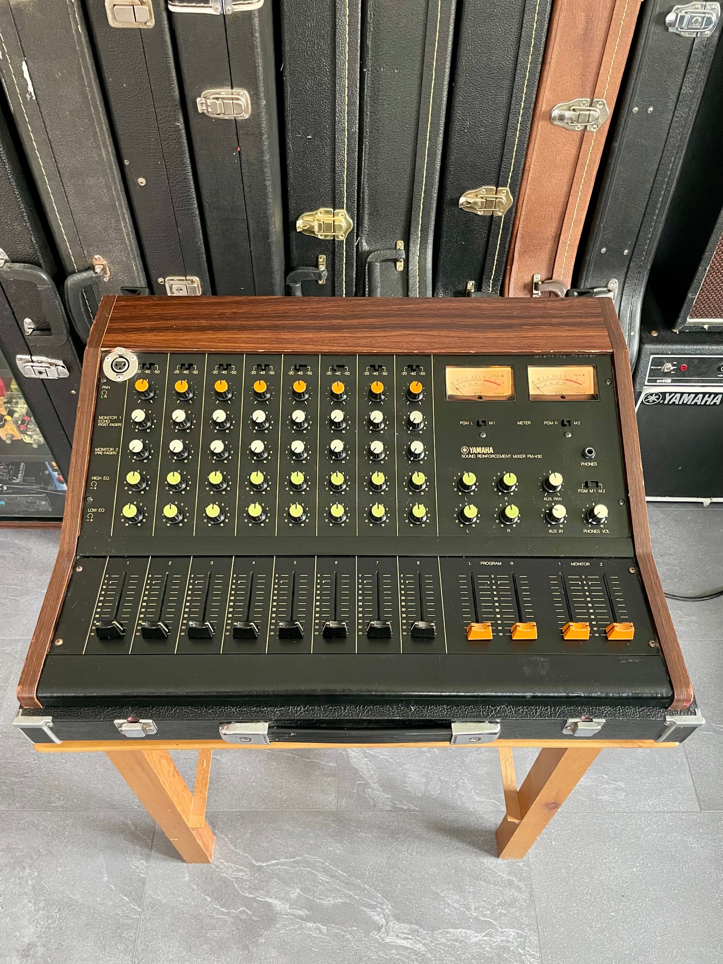 FREE SHIPPING - Yamaha PM-430 "Japa-Neve" fully recapped + Direct-Out Headbangers Mod! Tamura transformers 8-Channel Mixing Console 1970s