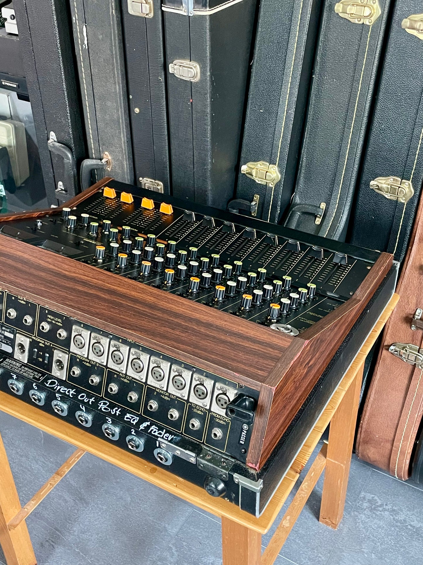FREE SHIPPING - Yamaha PM-430 "Japa-Neve" fully recapped + Direct-Out Headbangers Mod! Tamura transformers 8-Channel Mixing Console 1970s