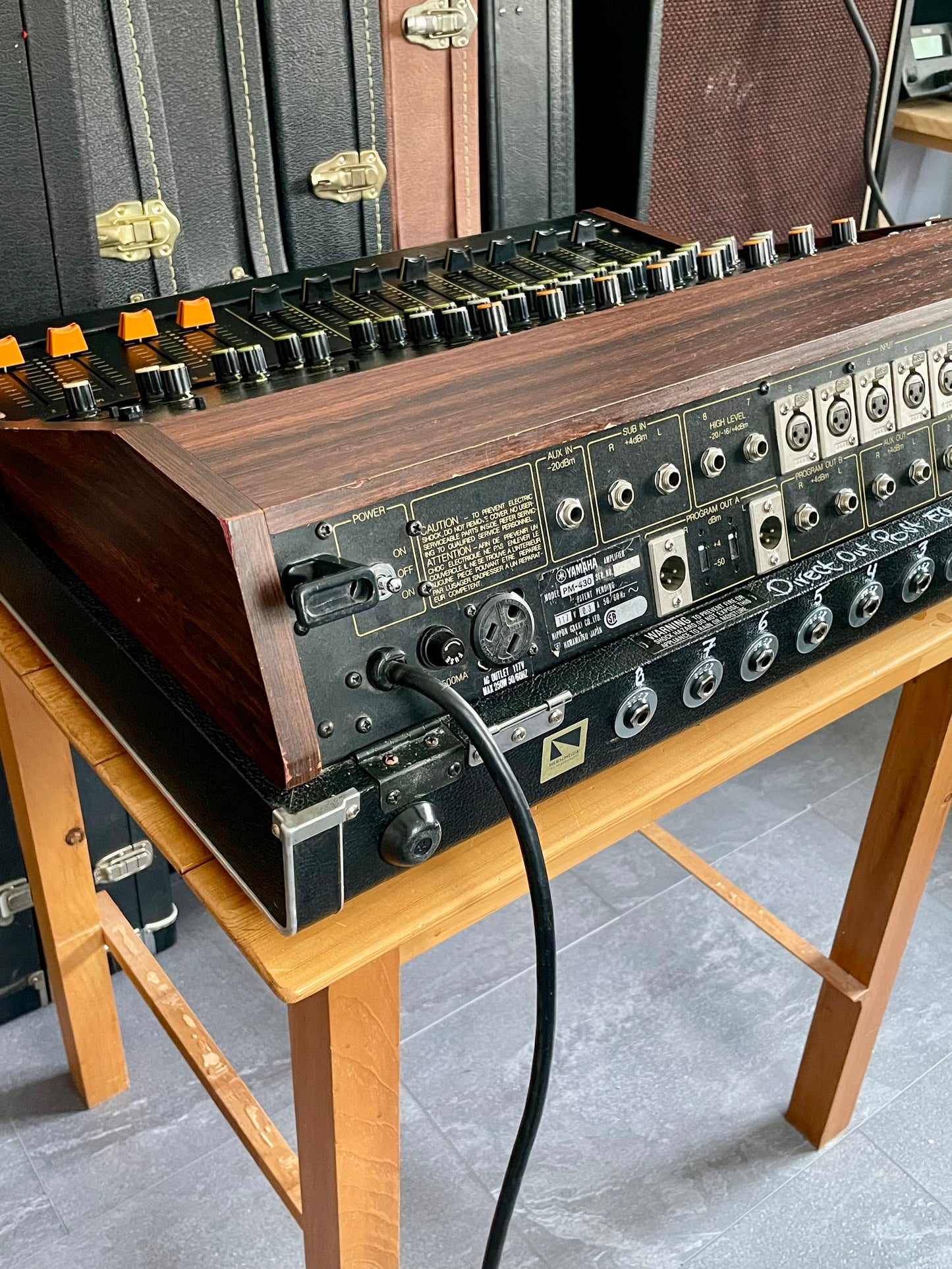 FREE SHIPPING - Yamaha PM-430 "Japa-Neve" fully recapped + Direct-Out Headbangers Mod! Tamura transformers 8-Channel Mixing Console 1970s