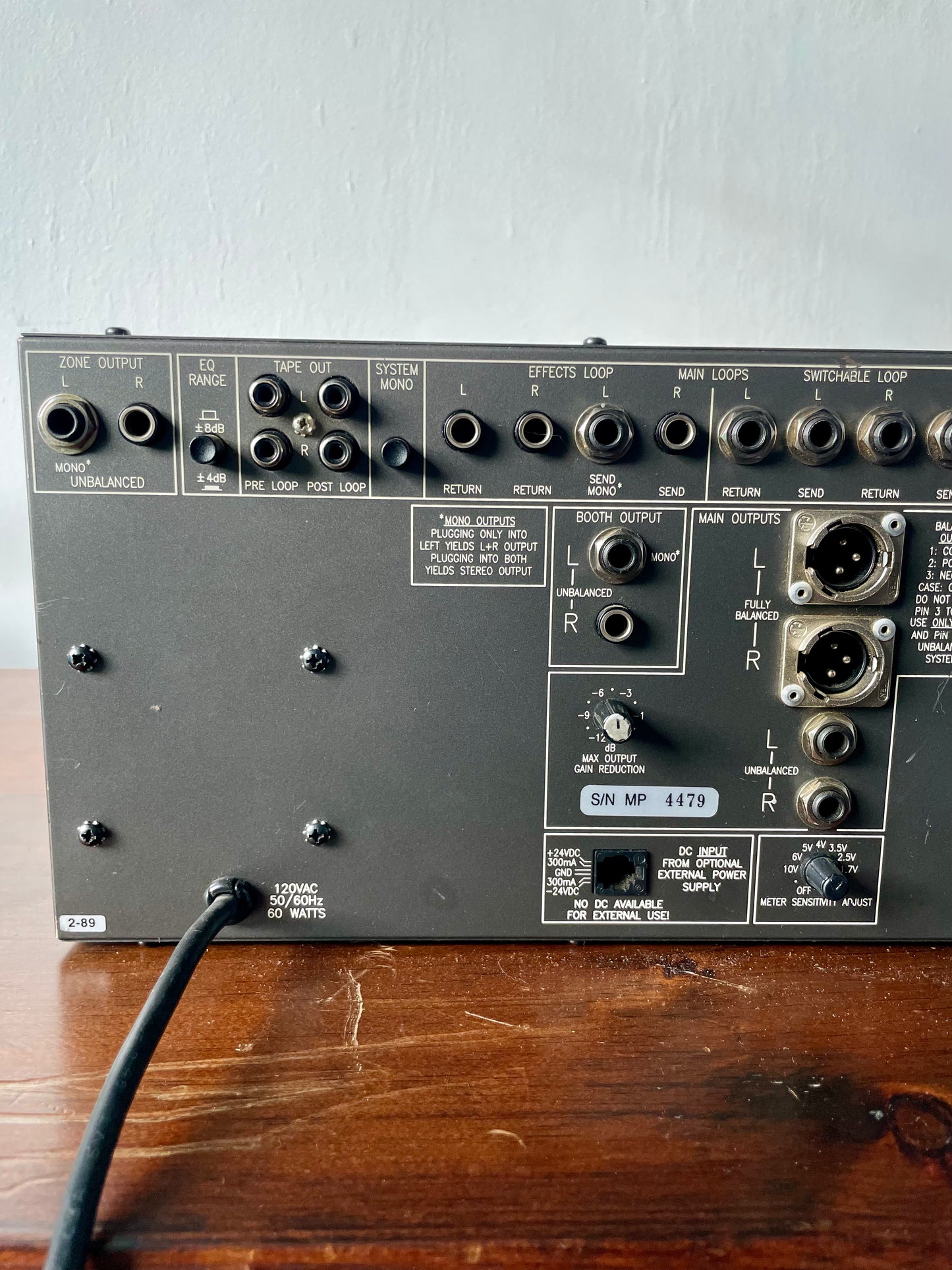 RANE MP 24 Mixer Preamplifier Original Model 1989 in Excellent condition