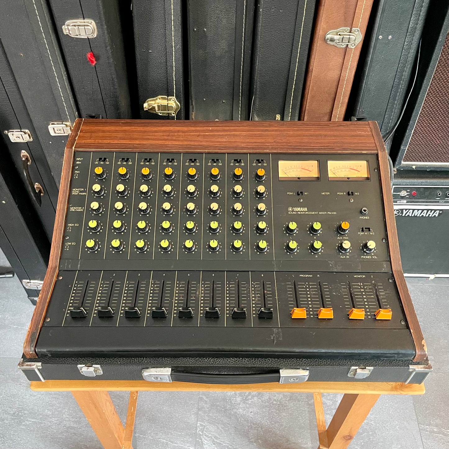 Yamaha PM-430 "Japa-Neve" fully recapped + Direct-Out. Tamura transformers 8-Channel Mixing Console 1970s