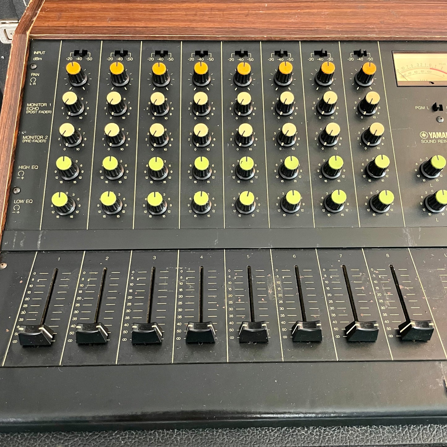 Yamaha PM-430 "Japa-Neve" fully recapped + Direct-Out. Tamura transformers 8-Channel Mixing Console 1970s