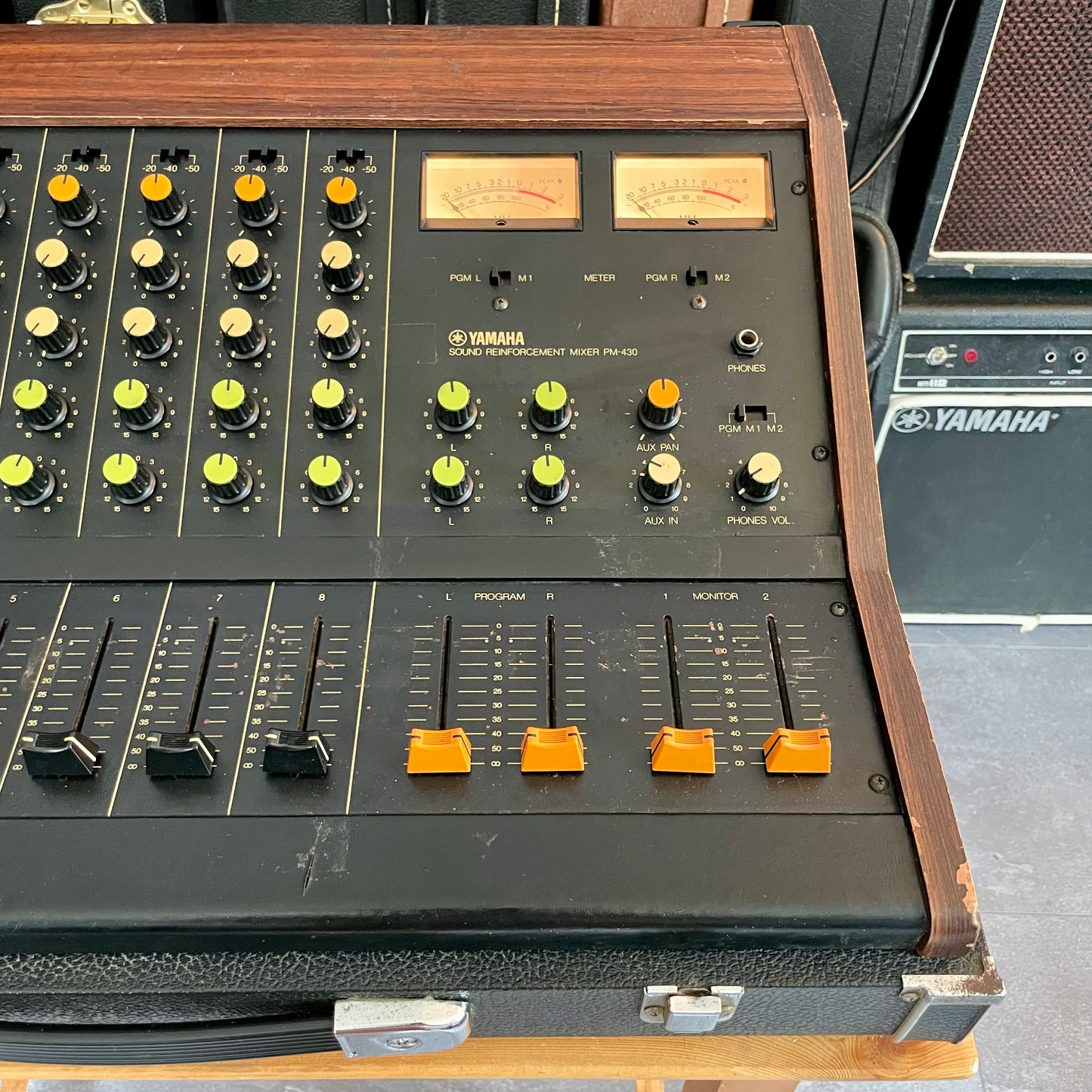 Yamaha PM-430 "Japa-Neve" fully recapped + Direct-Out. Tamura transformers 8-Channel Mixing Console 1970s