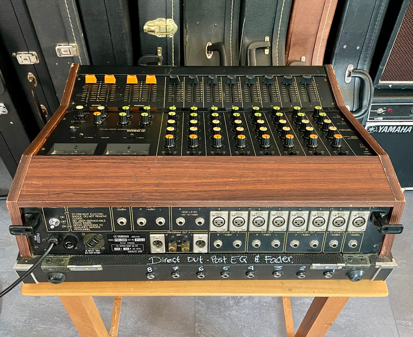 Yamaha PM-430 "Japa-Neve" fully recapped + Direct-Out. Tamura transformers 8-Channel Mixing Console 1970s