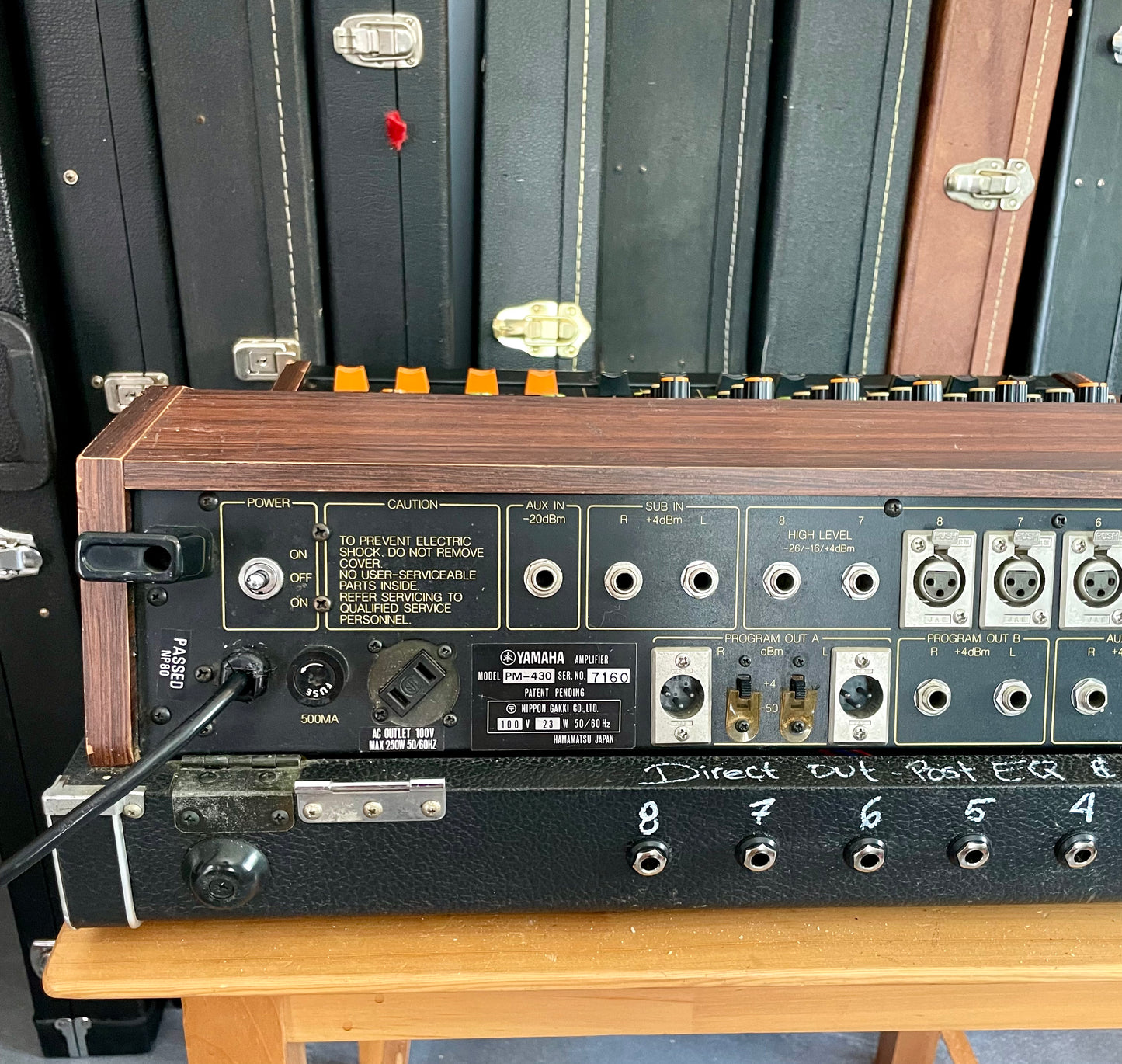 Yamaha PM-430 "Japa-Neve" fully recapped + Direct-Out. Tamura transformers 8-Channel Mixing Console 1970s
