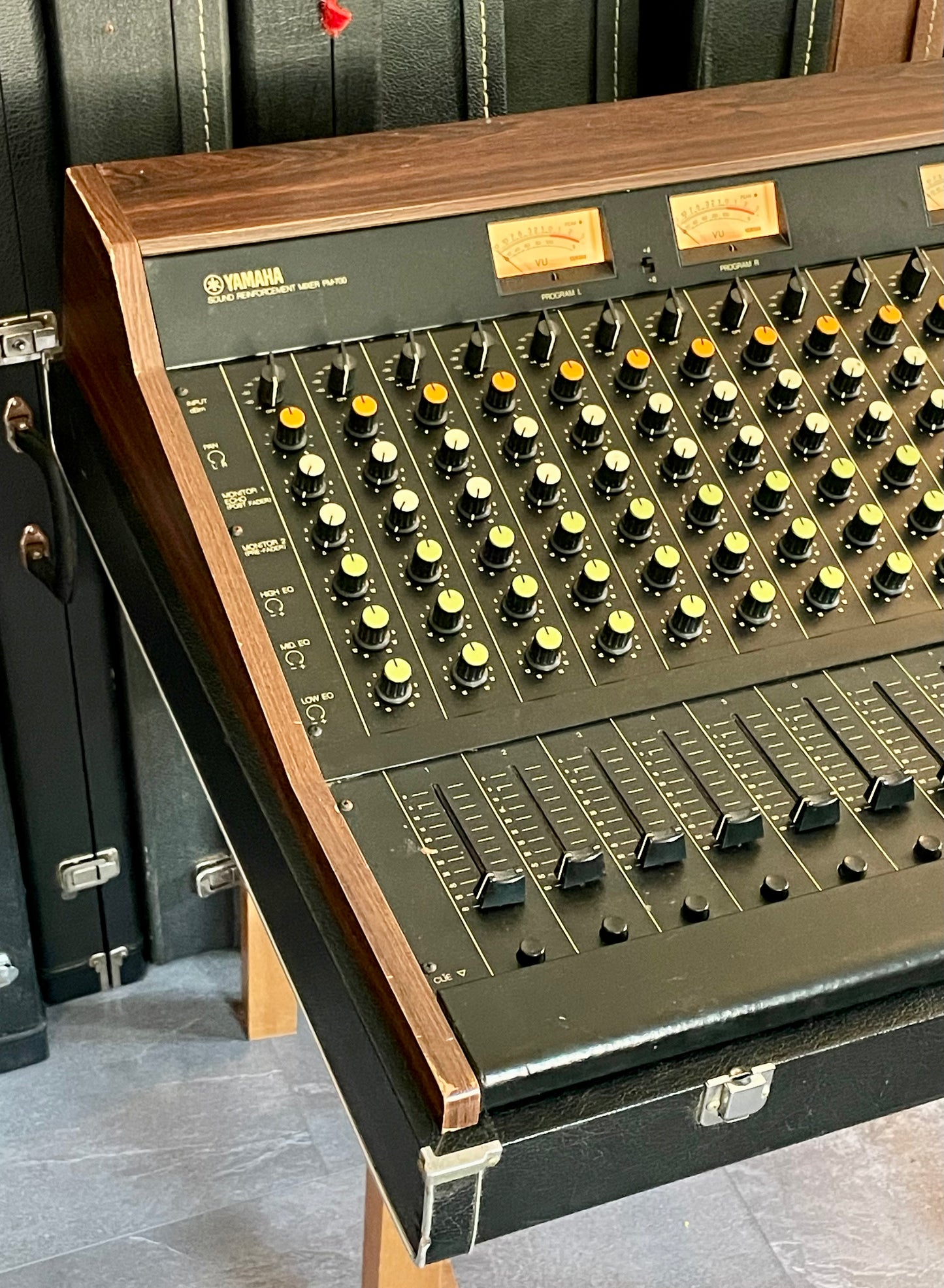 Yamaha PM-700 "Japa-Neve" fully recapped + 12 Transformer Balanced Direct Outs + 4 Tamura Output transformers 12-Channel Mixing Console 1970s