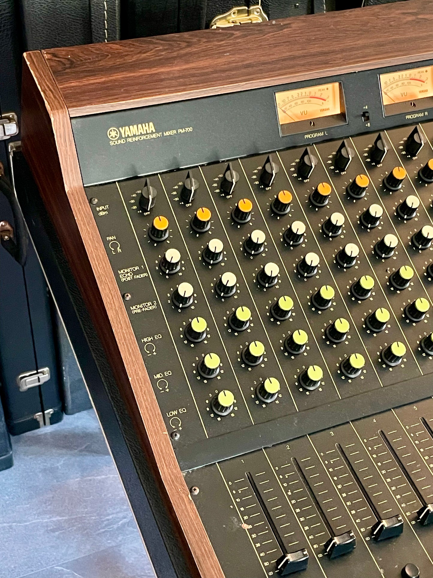 Yamaha PM-700 "Japa-Neve" fully recapped + 12 Transformer Balanced Direct Outs + 4 Tamura Output transformers 12-Channel Mixing Console 1970s