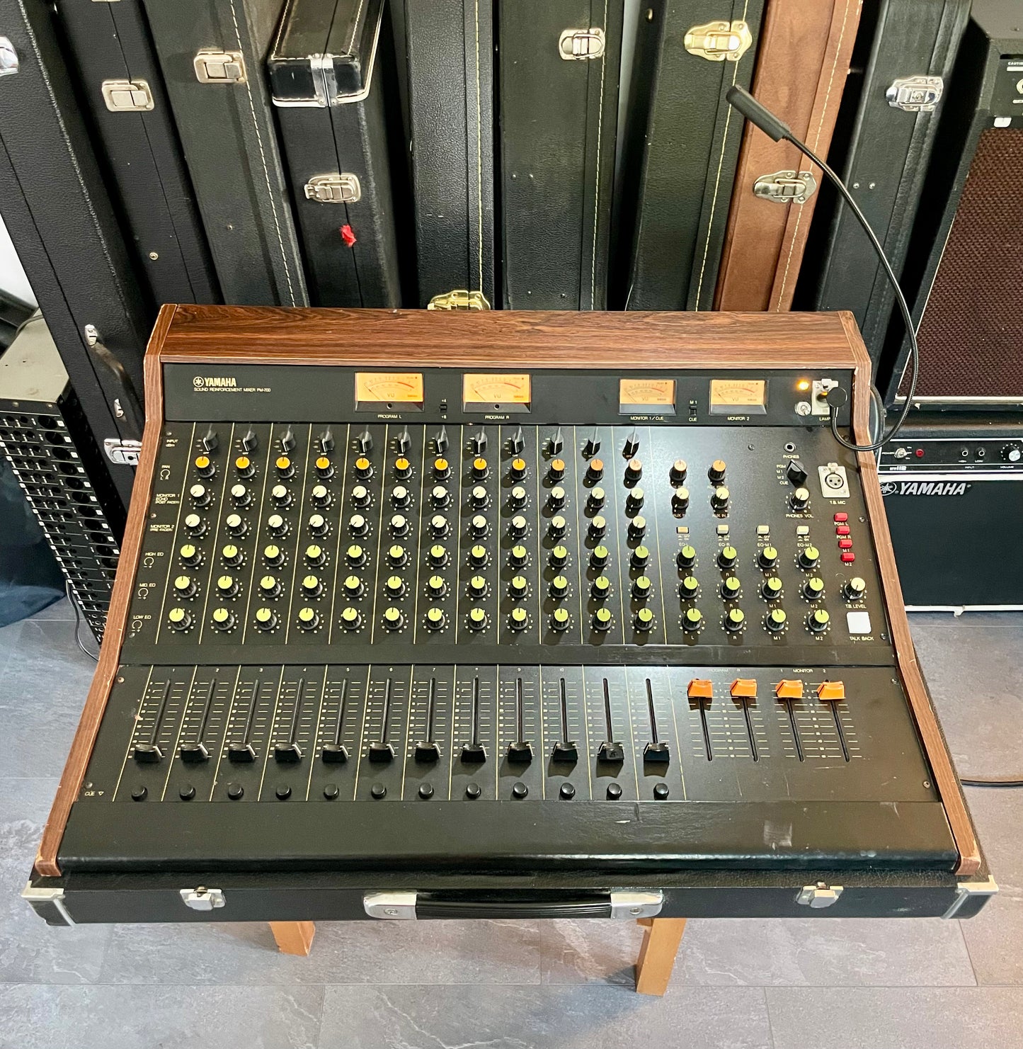 Yamaha PM-700 "Japa-Neve" fully recapped + 12 Transformer Balanced Direct Outs + 4 Tamura Output transformers 12-Channel Mixing Console 1970s