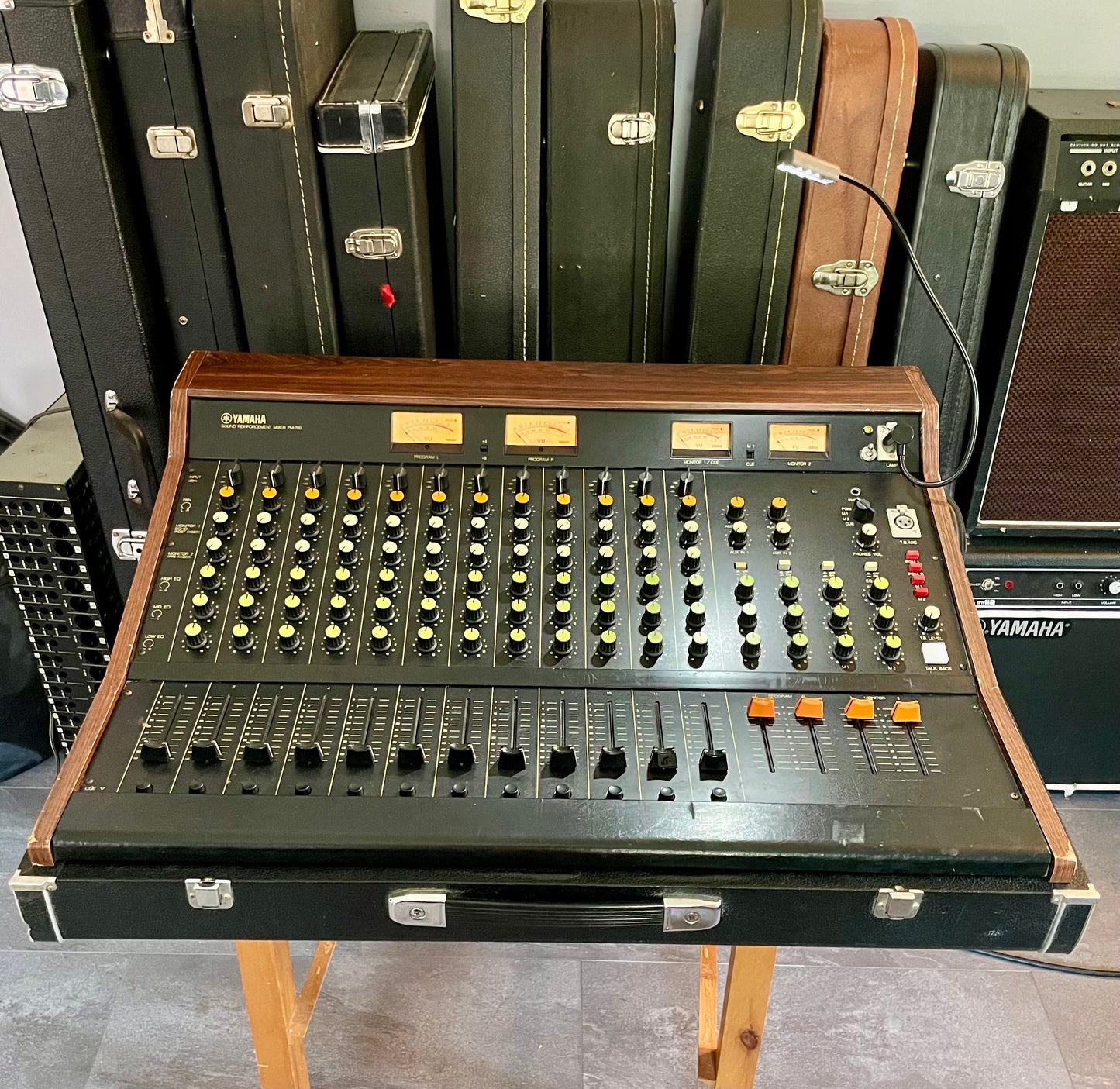 Yamaha PM-700 "Japa-Neve" fully recapped + 12 Transformer Balanced Direct Outs + 4 Tamura Output transformers 12-Channel Mixing Console 1970s