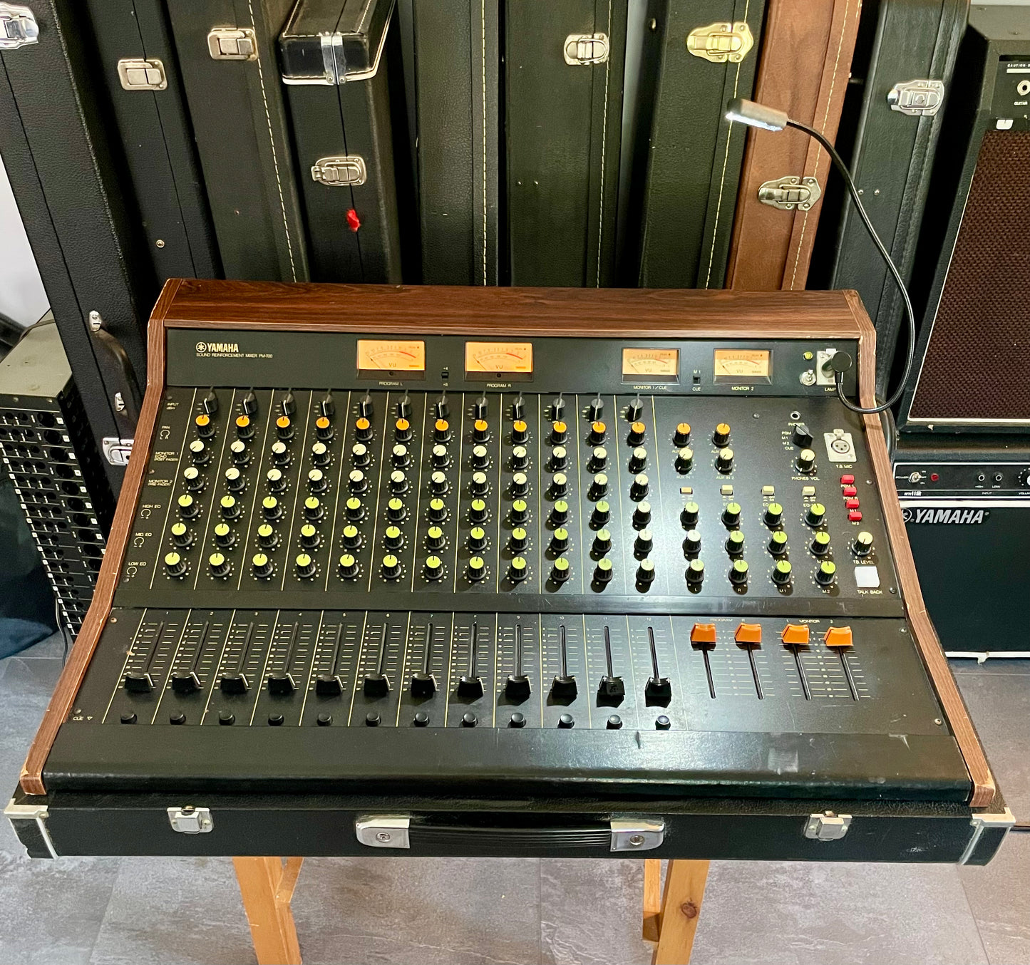 Yamaha PM-700 "Japa-Neve" fully recapped + 12 Transformer Balanced Direct Outs + 4 Tamura Output transformers 12-Channel Mixing Console 1970s
