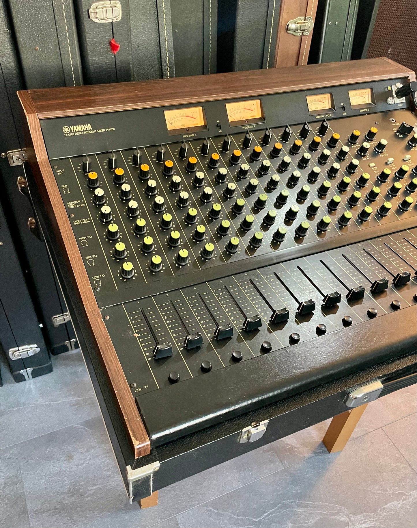 Yamaha PM-700 "Japa-Neve" fully recapped + 12 Transformer Balanced Direct Outs + 4 Tamura Output transformers 12-Channel Mixing Console 1970s