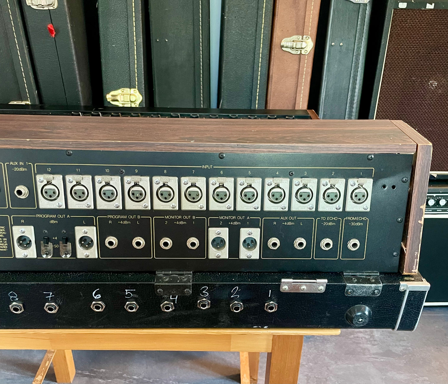 Yamaha PM-700 "Japa-Neve" fully recapped + 12 Transformer Balanced Direct Outs + 4 Tamura Output transformers 12-Channel Mixing Console 1970s