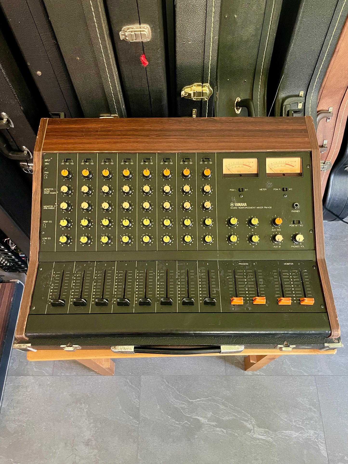Yamaha PM-430 "Japa-Neve" fully recapped + Direct-Out. Tamura transformers 8-Channel Mixing Console 1970s