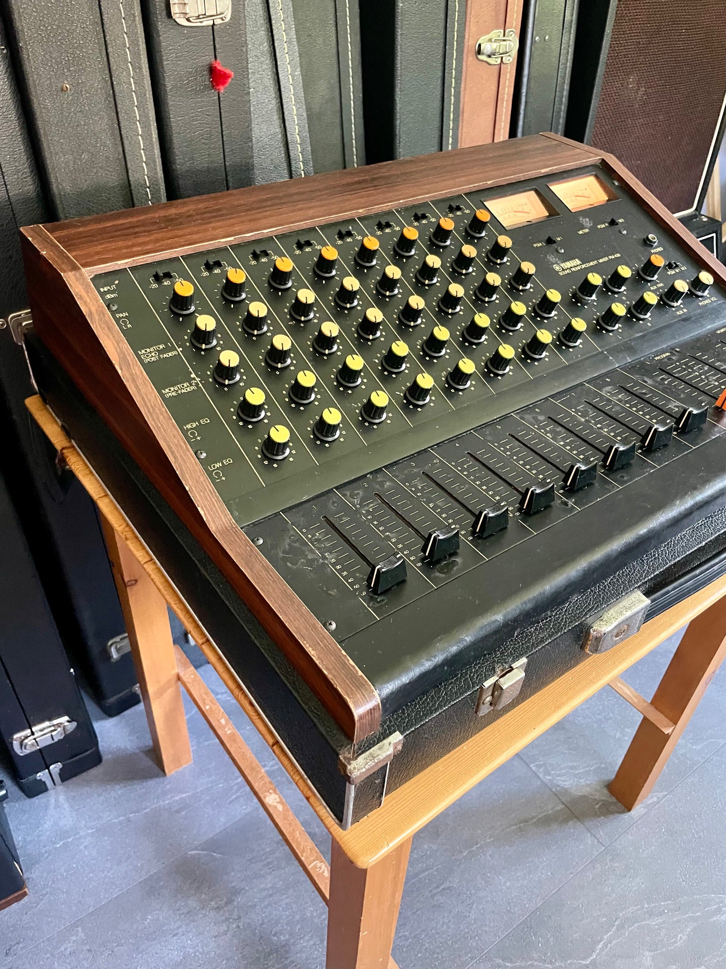 Yamaha PM-430 "Japa-Neve" fully recapped + Direct-Out. Tamura transformers 8-Channel Mixing Console 1970s